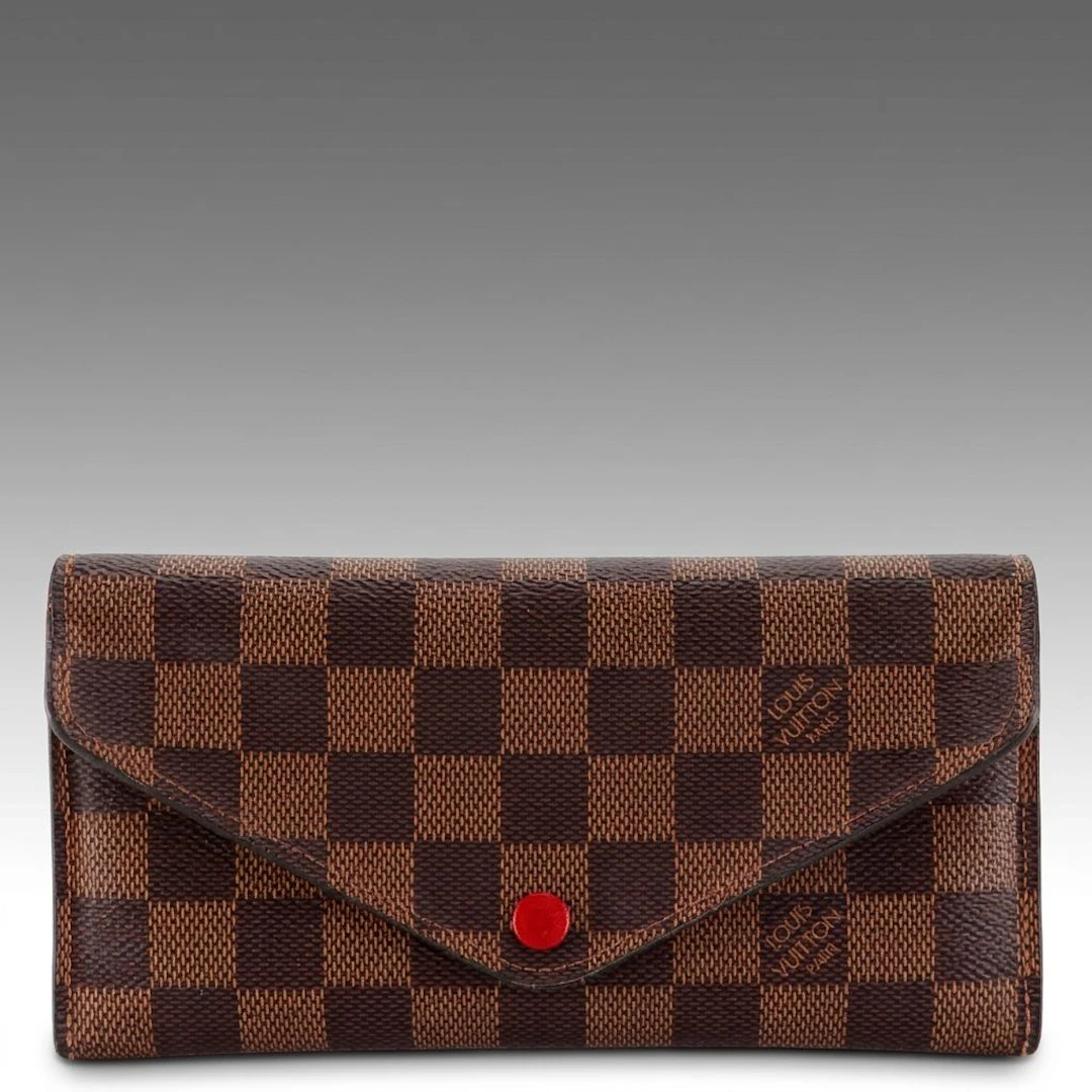 Louis Vuitton Josephine Wallet in Damier Ebene Canvas and Leather