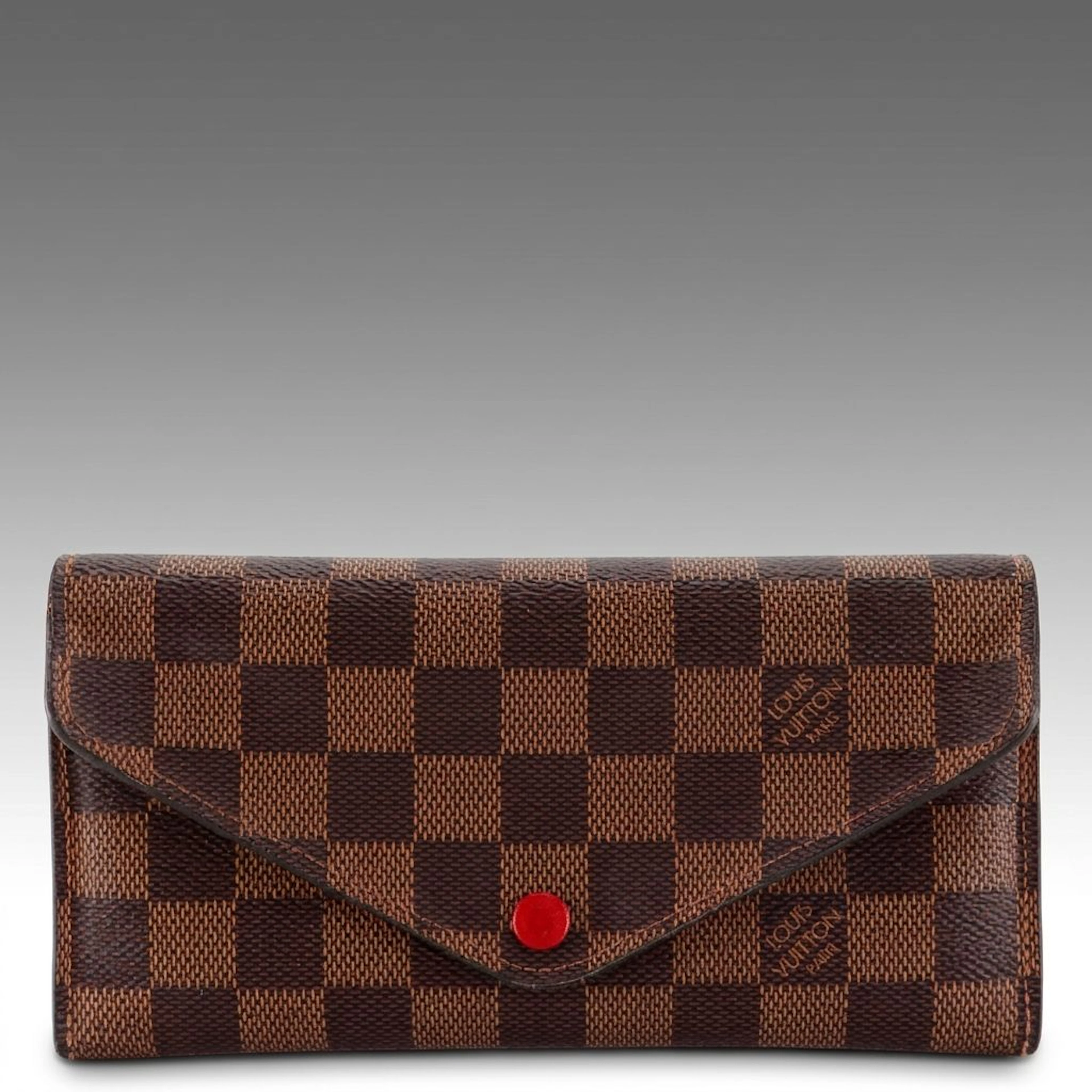 Louis Vuitton Josephine Wallet in Damier Ebene Canvas and Leather