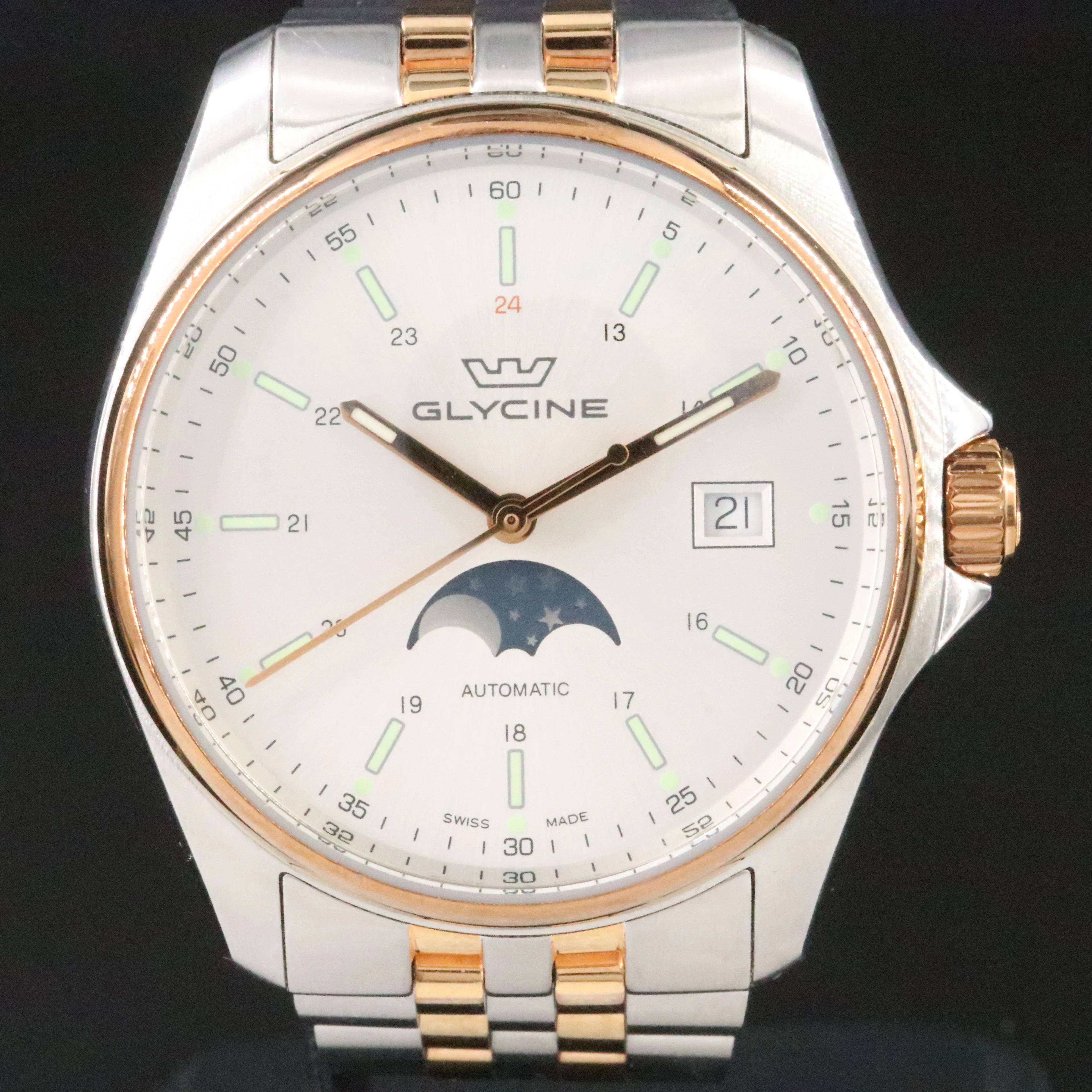 Glycine Combat Classic 40 Moonphase Automatic Watch