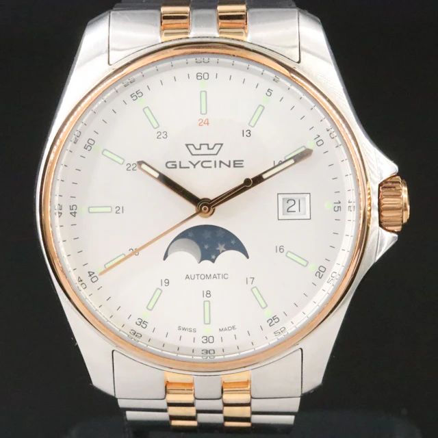 Glycine Combat Classic 40 Moonphase Automatic Watch