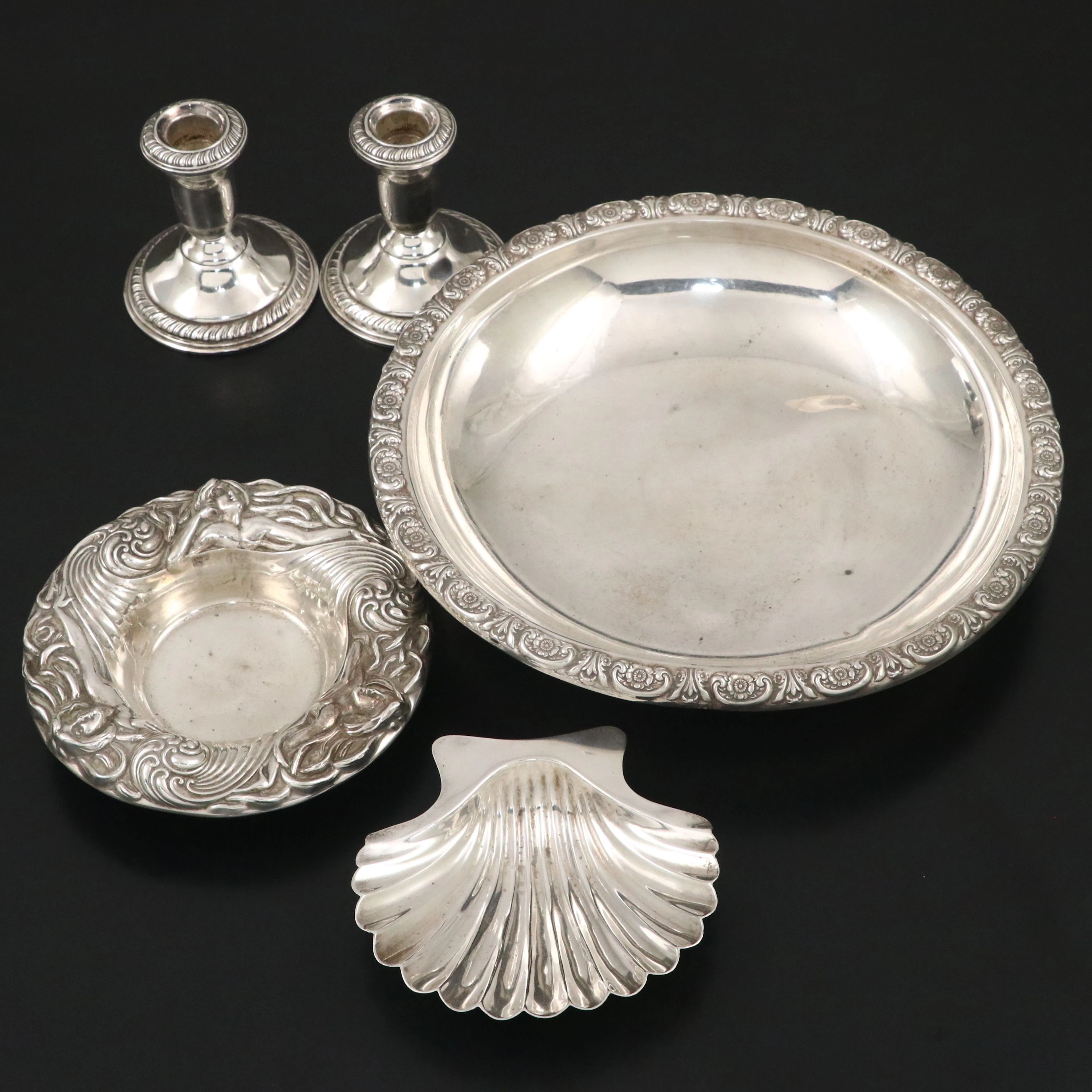 Alvin Sterling Silver Art Nouveau Bowl and More Sterling Silver Décor