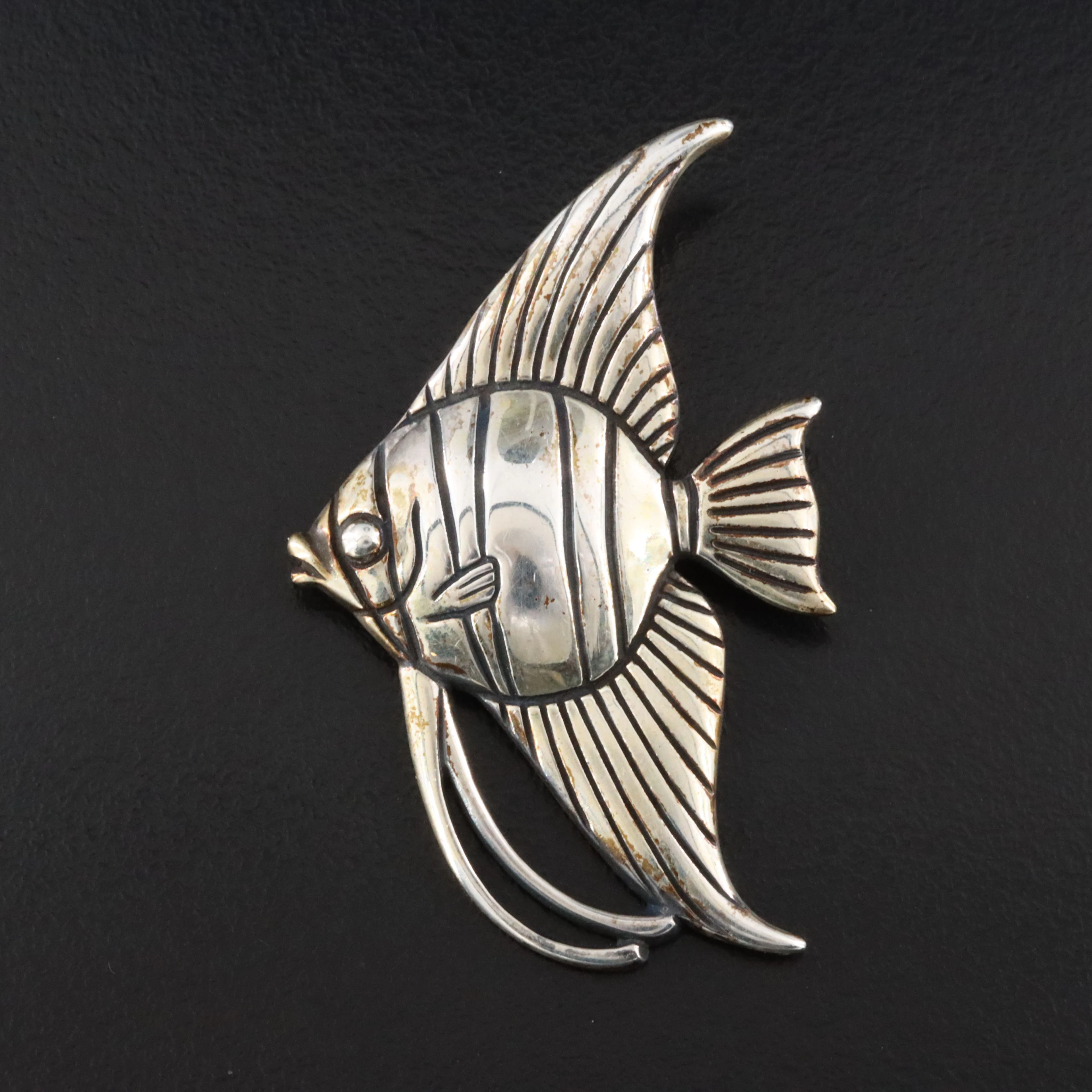 James Avery Sterling Fish Brooch