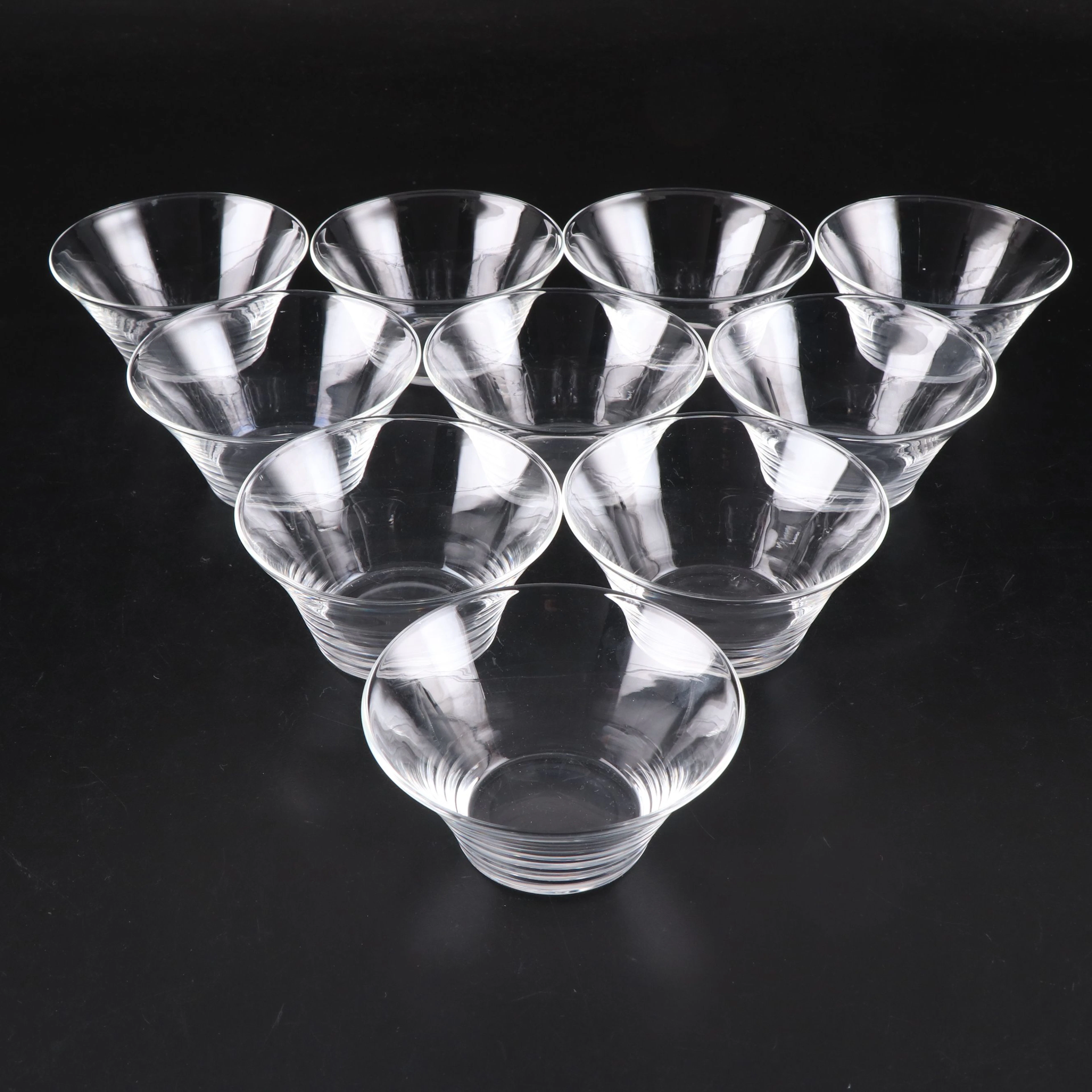 Steuben Art Glass Finger Bowls Designed by Sidney Waugh, Mid/Late 20th Century