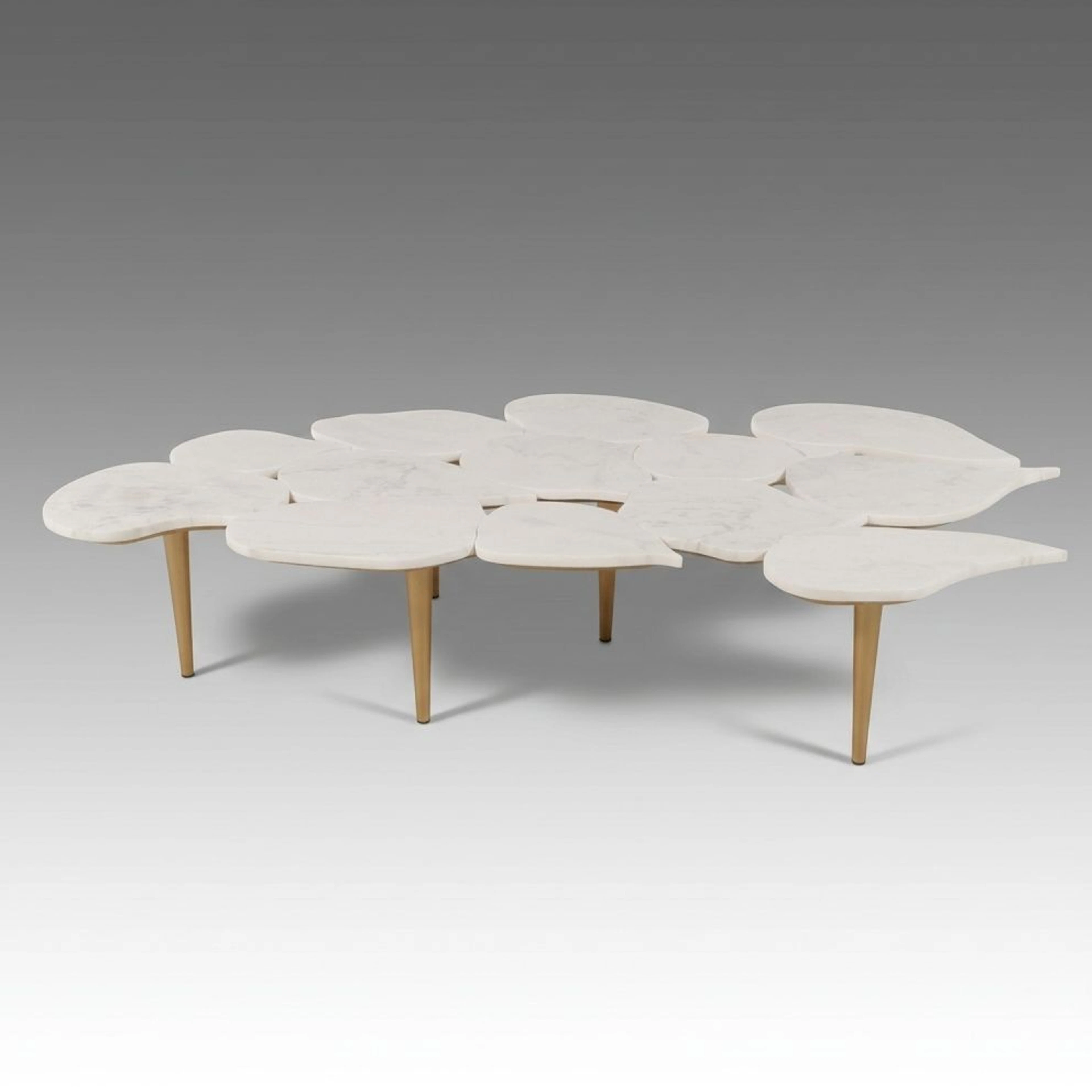 Greenapple "Infinity" Modernist Marble Top Coffee Table