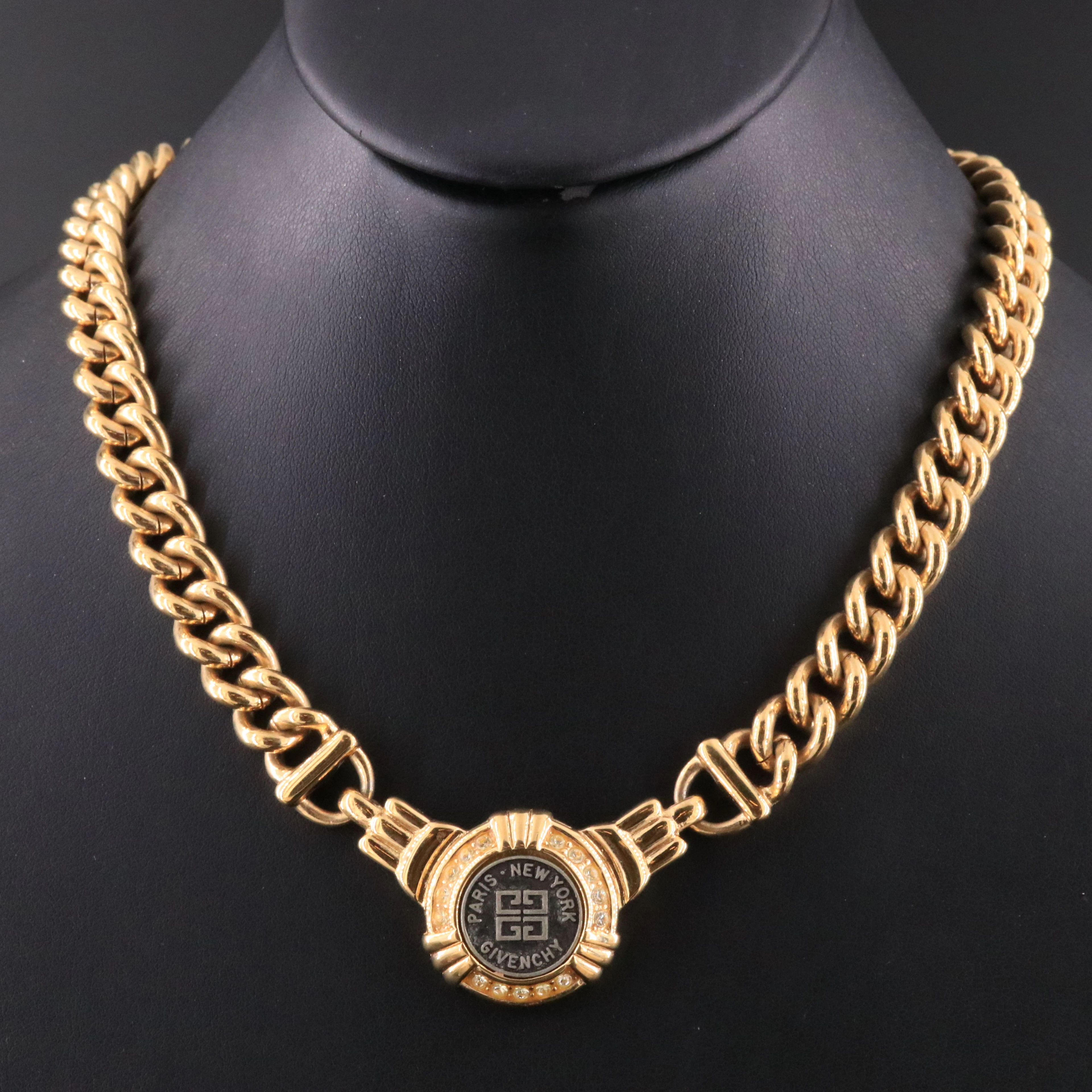 Givenchy Crystal Medallion Necklace