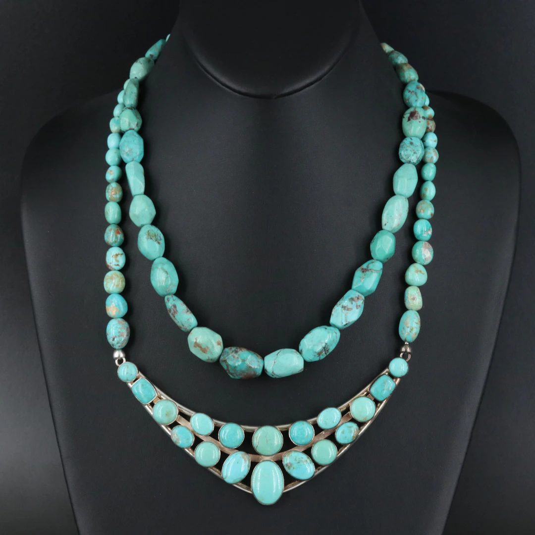 Desert Rose Trading Sterling Turquoise Necklaces
