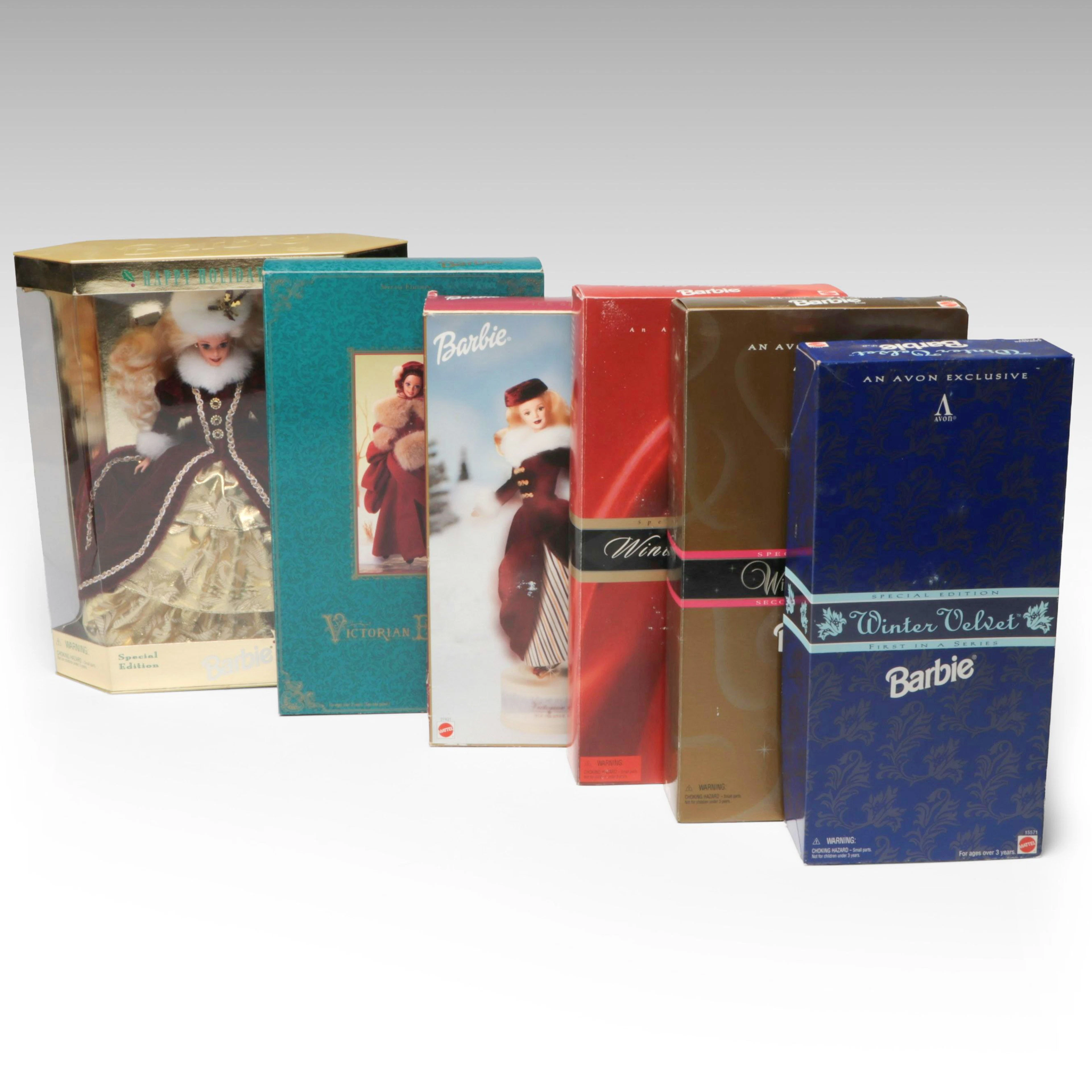 Mattel "Happy Holidays," "Victorian Elegance," and More Barbie Dolls