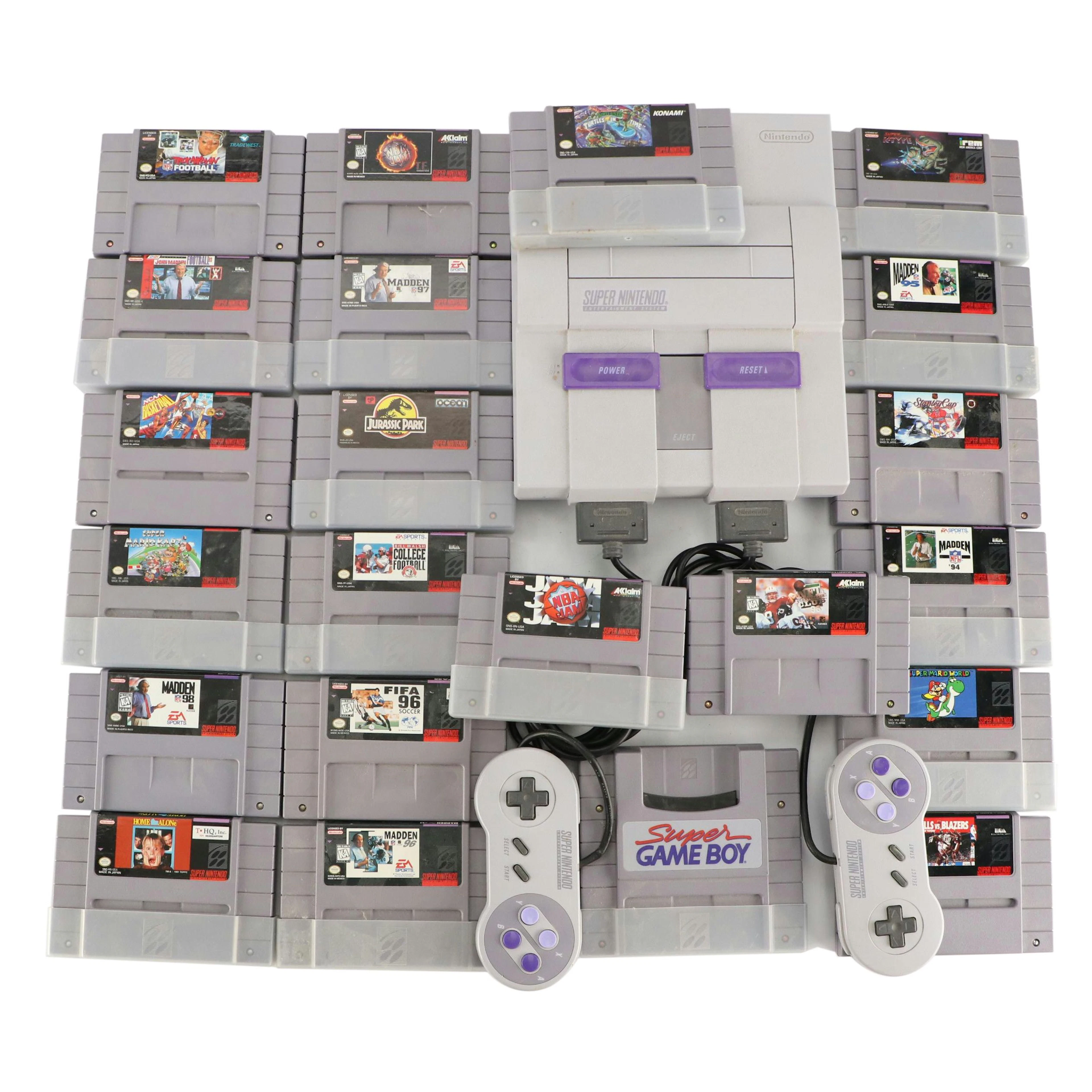 Super Nintendo Game Boy with Game Collection
