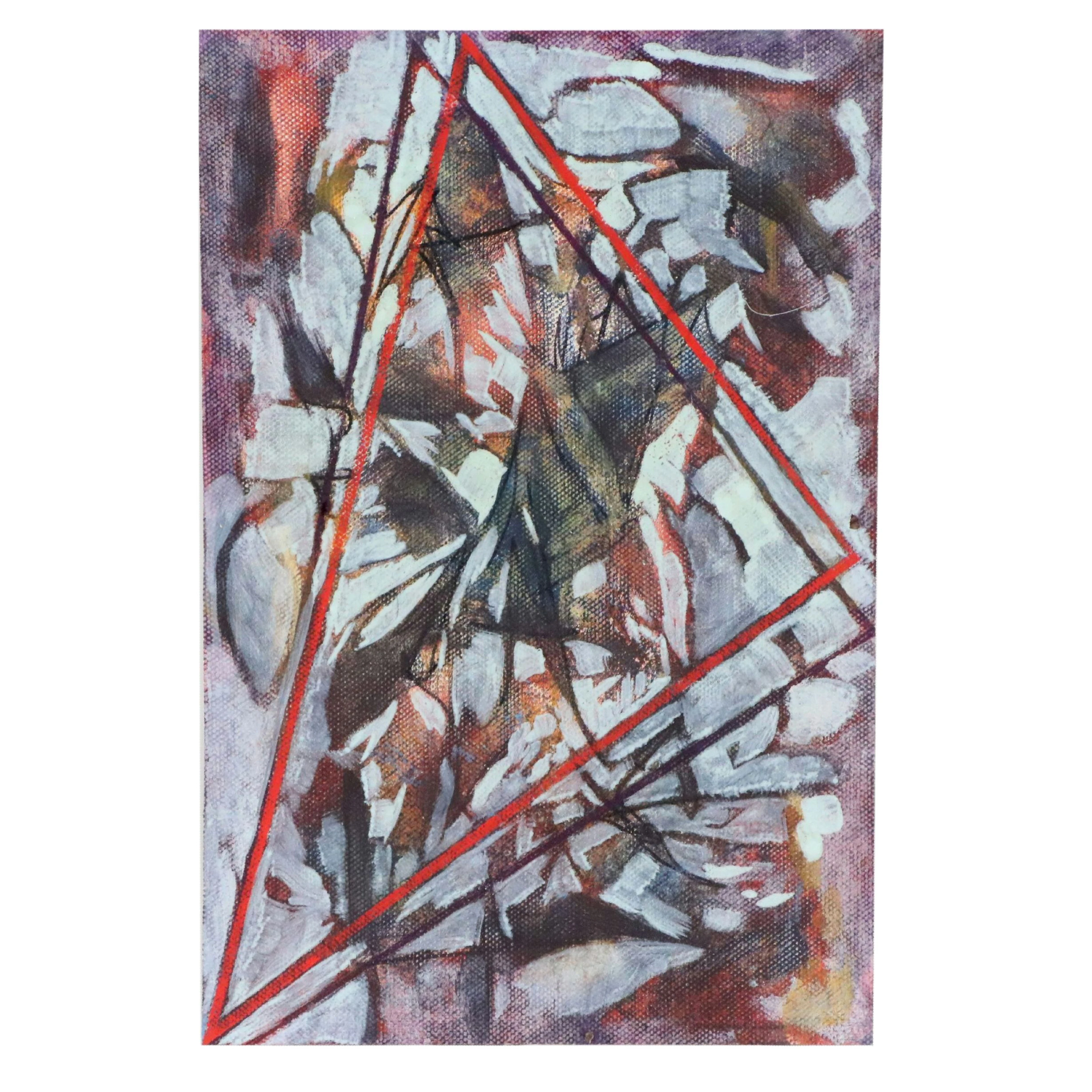 Ricardo Morin Triangulation Series Abstract Oil Painting, 2009