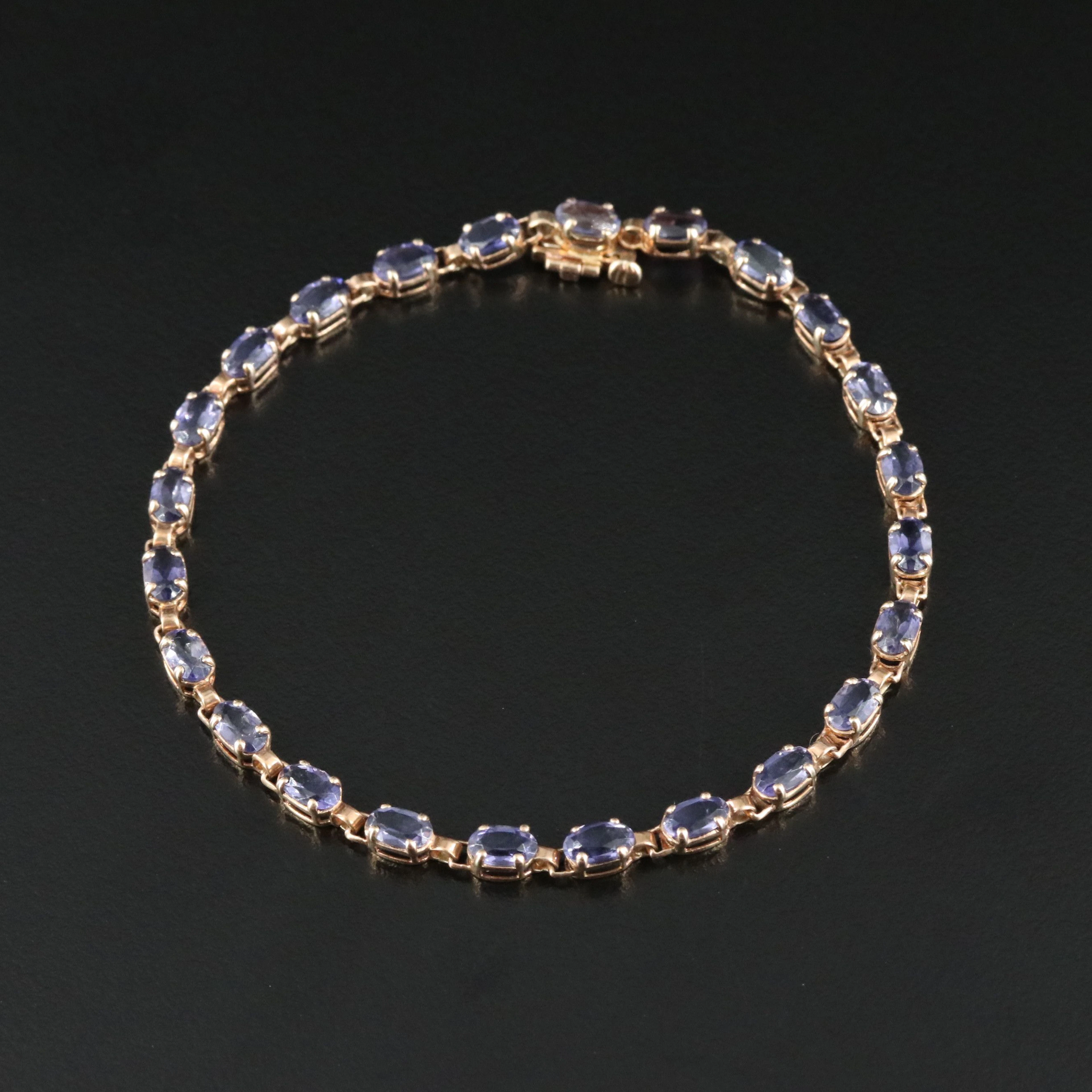 10K Tanzanite Bracelet