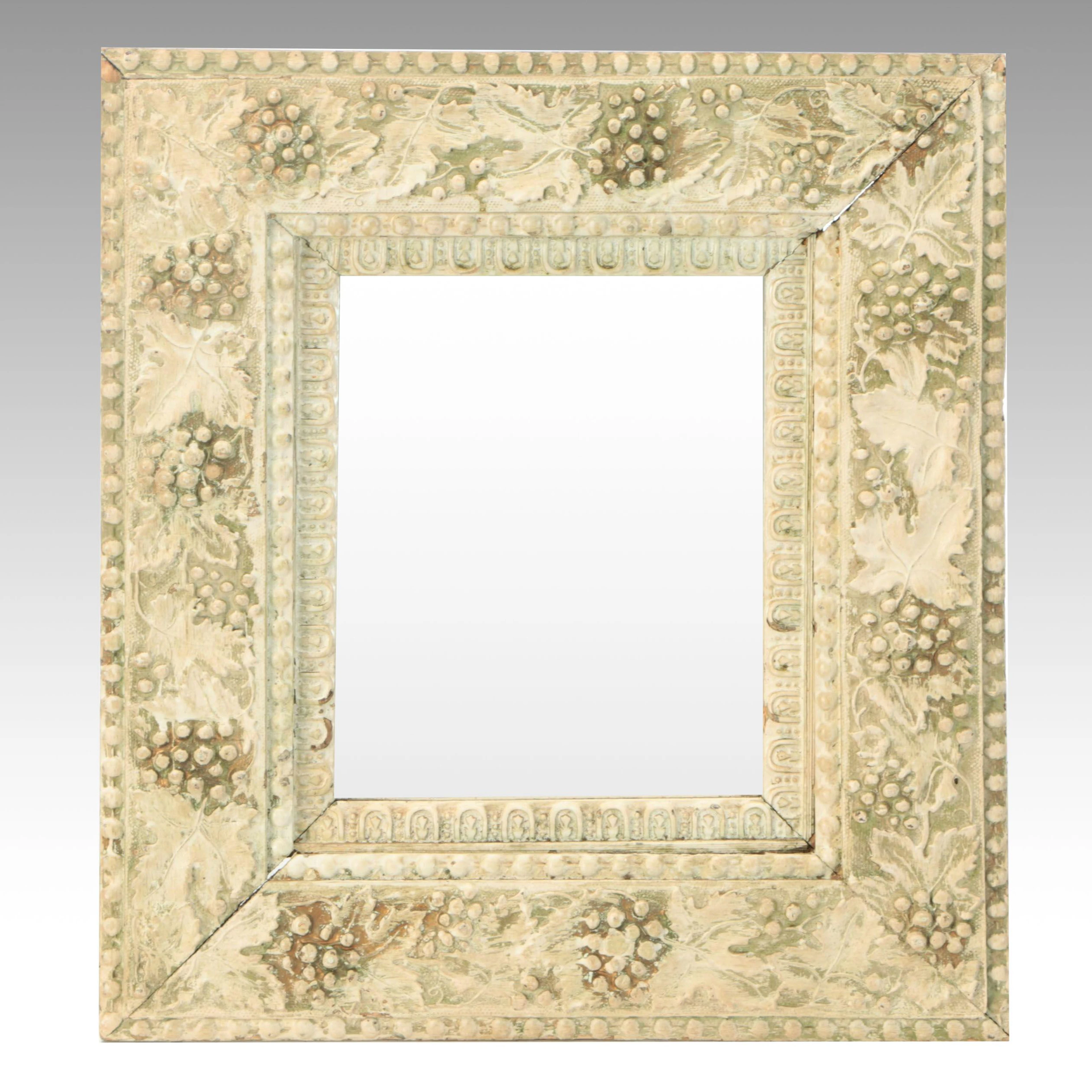 Tuscan Style Carved Grapevine Wood Wall Mirror