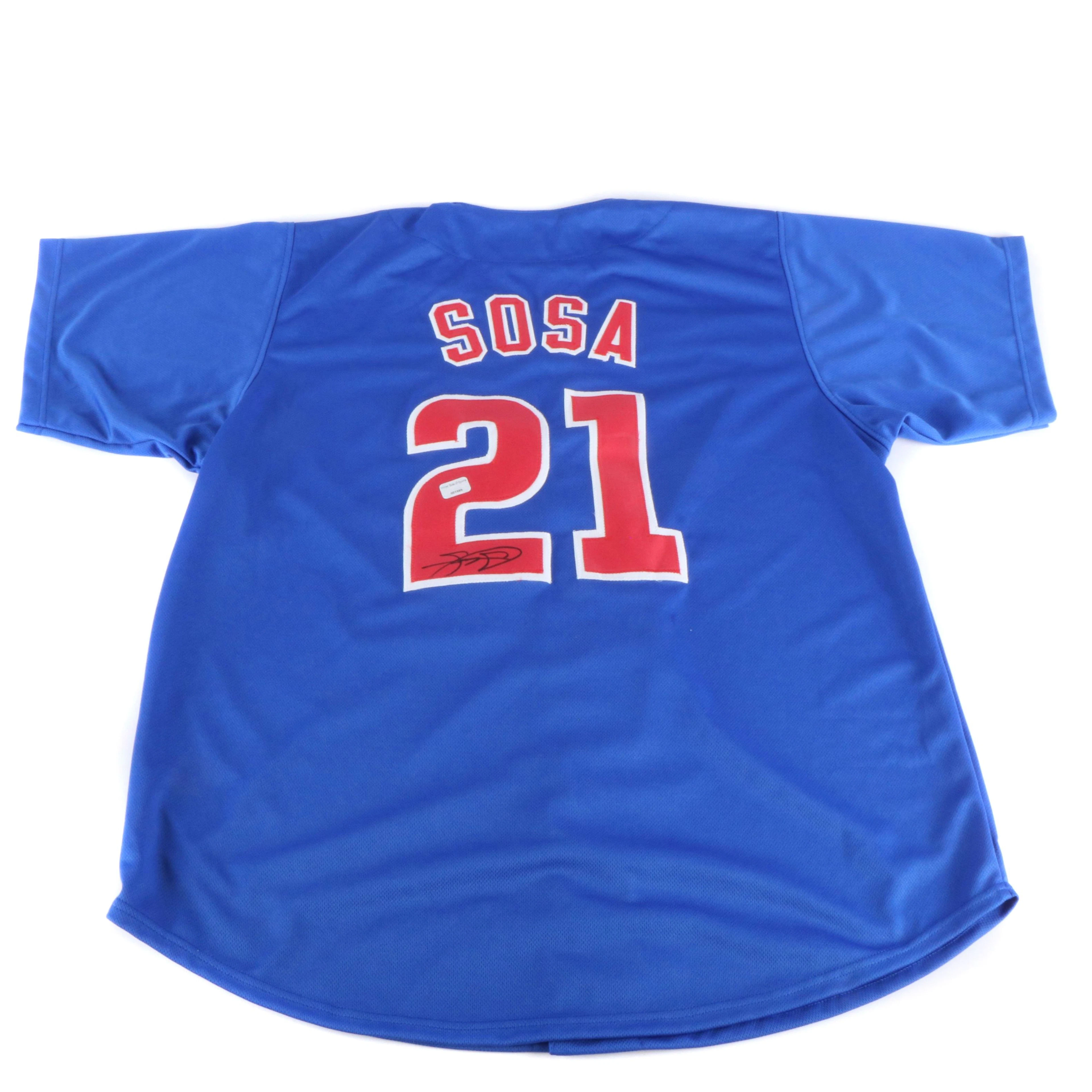 Sammy Sosa Signed Chicago Cubs Jersey, Wilder