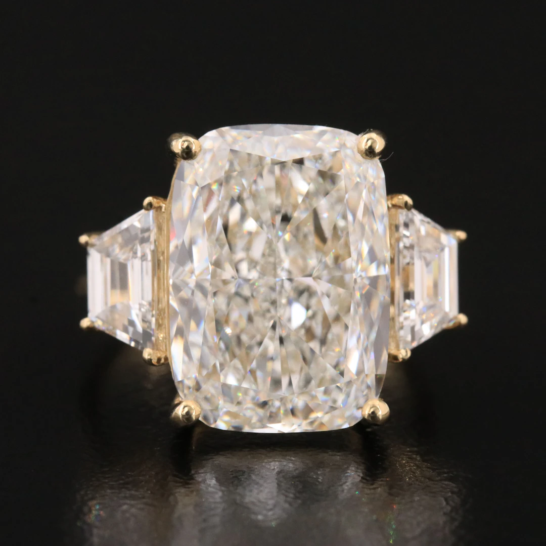 14K 11.71 CTW Lab Grown Diamond Ring with IGI Report