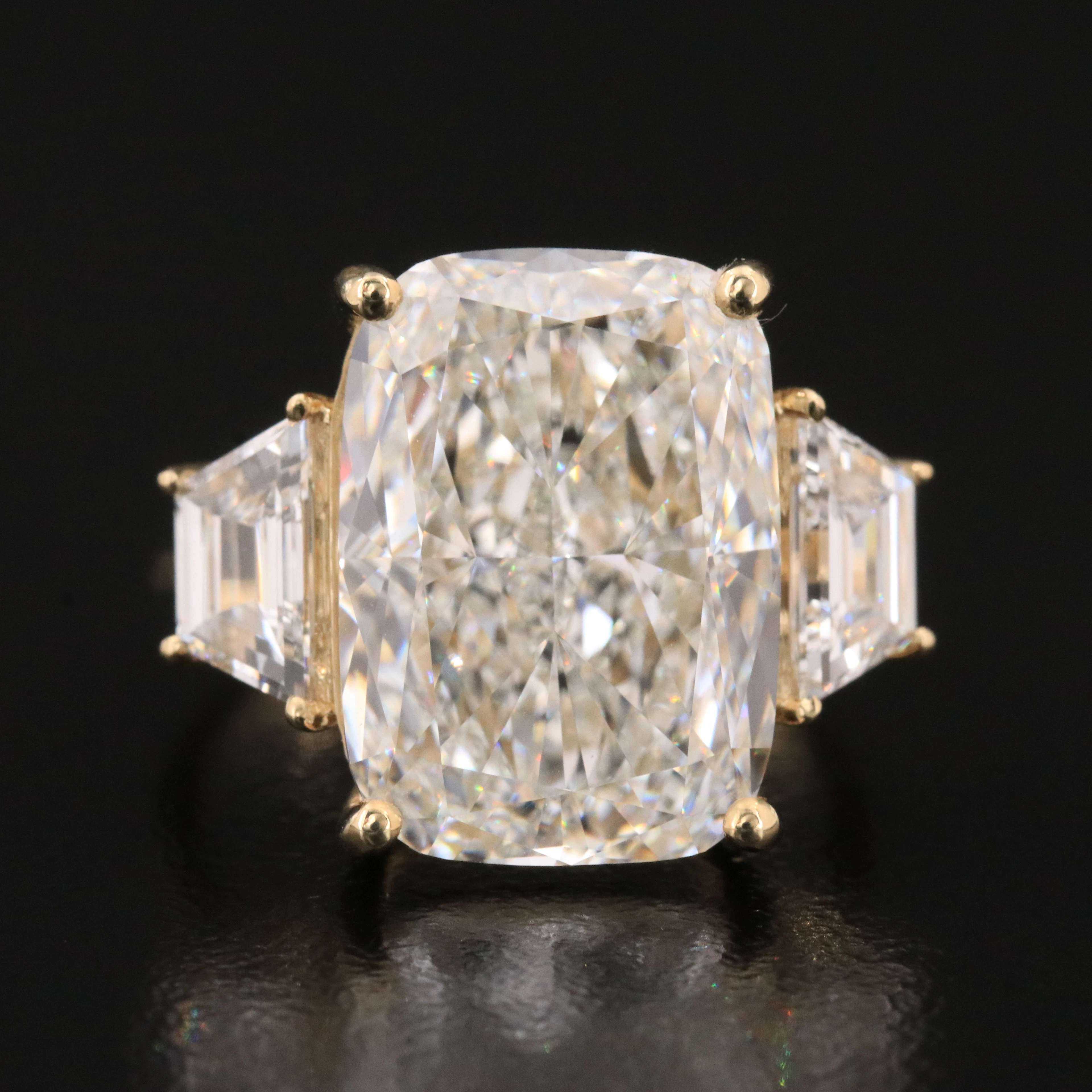 14K 11.71 CTW Lab Grown Diamond Ring with IGI Report