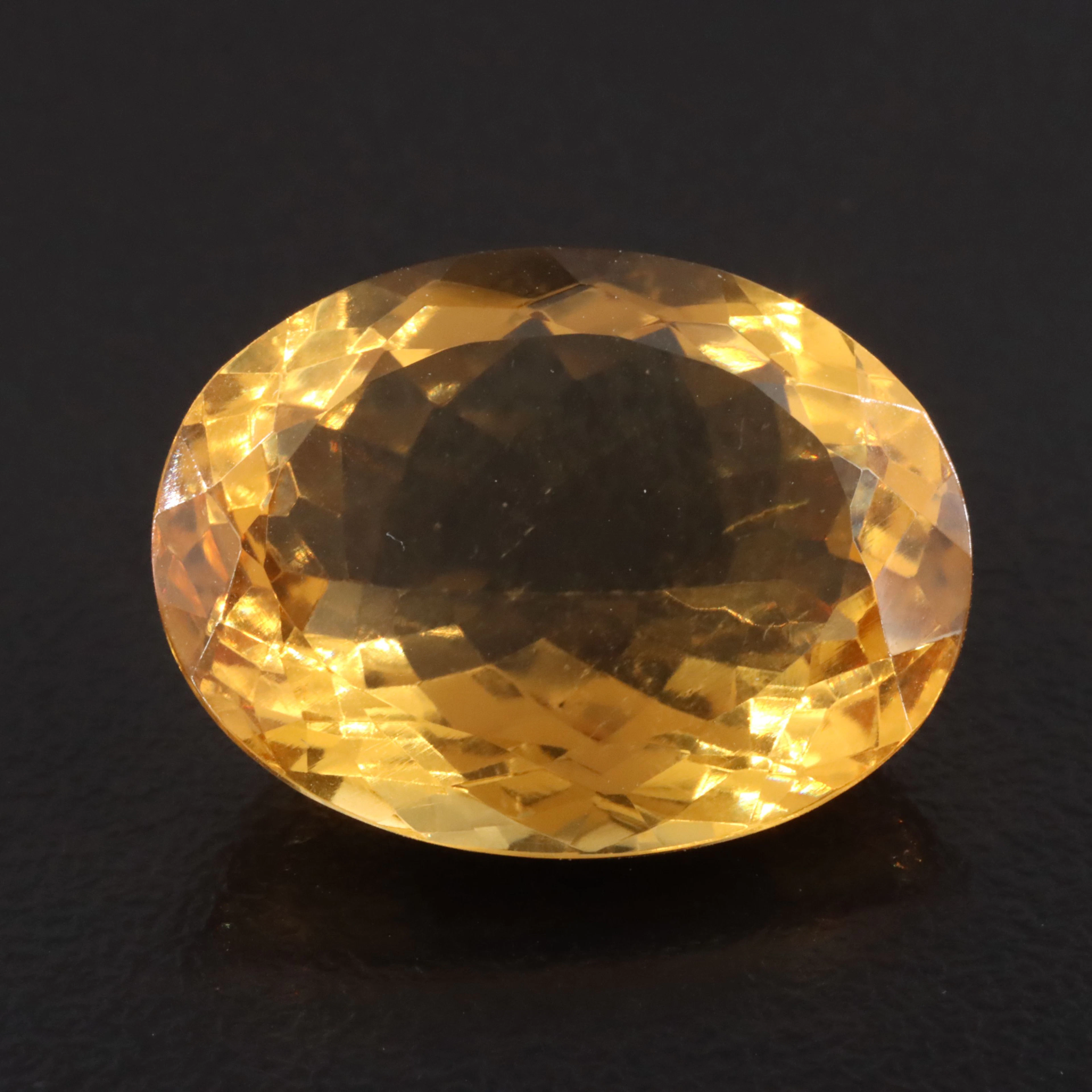 Loose 17.23 CT Citrine