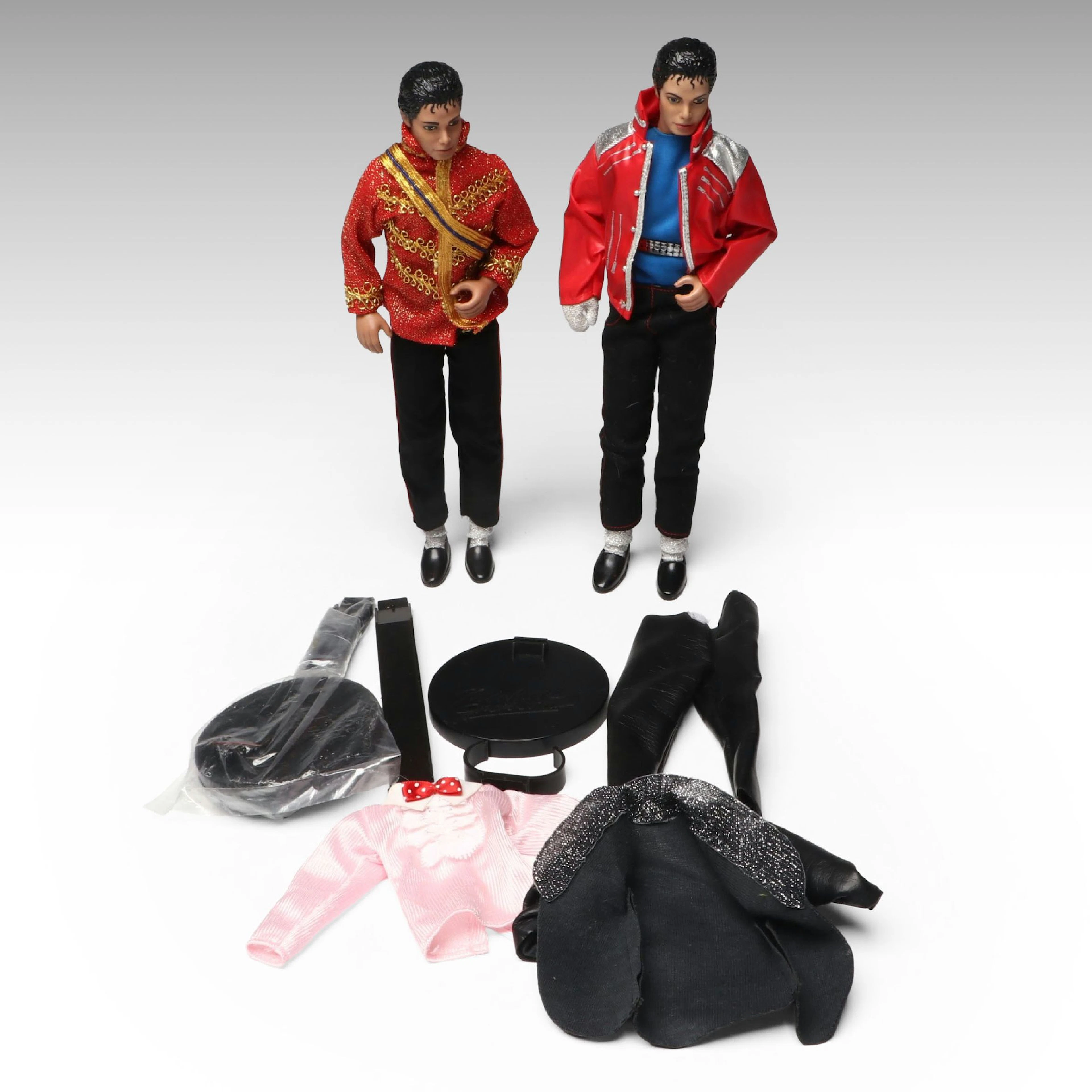 LJN Toys Michael Jackson Dolls with "Beat It" and More Outfits, 1984