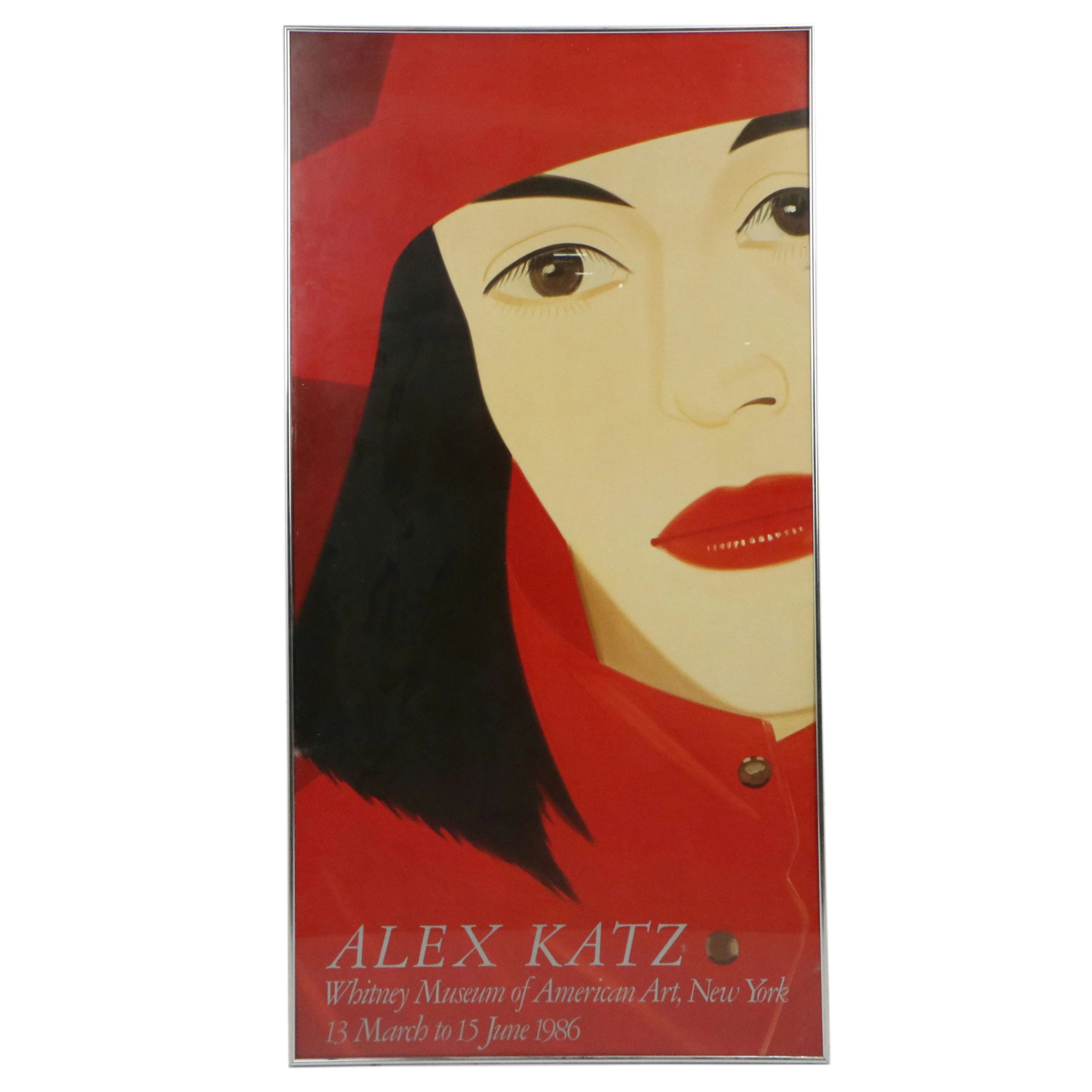 Whitney Museum Alex Katz New York Exhibition Poster, 1986