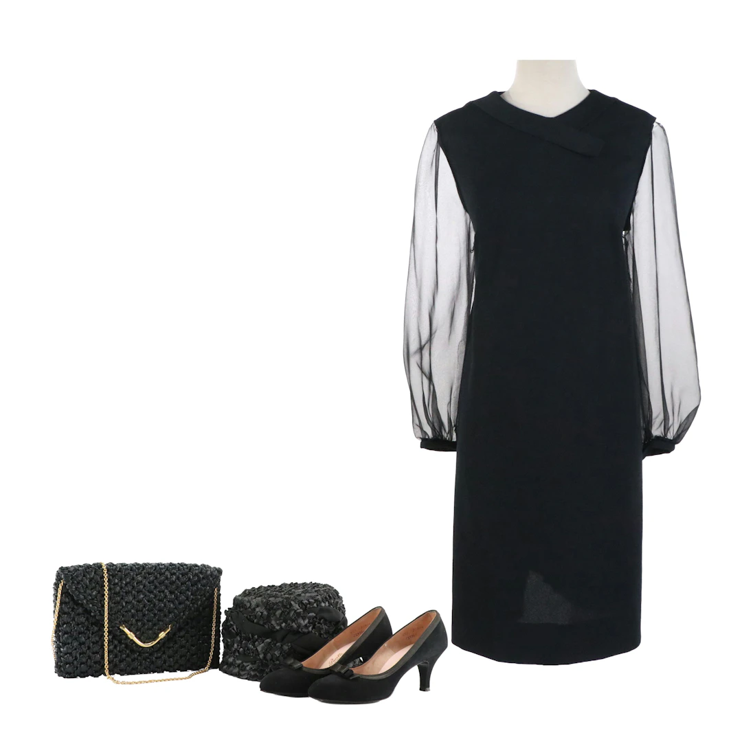 Vintage Forever Young by Puritan Sheer Long Sleeve Shift Dress, Rodo Bag & More