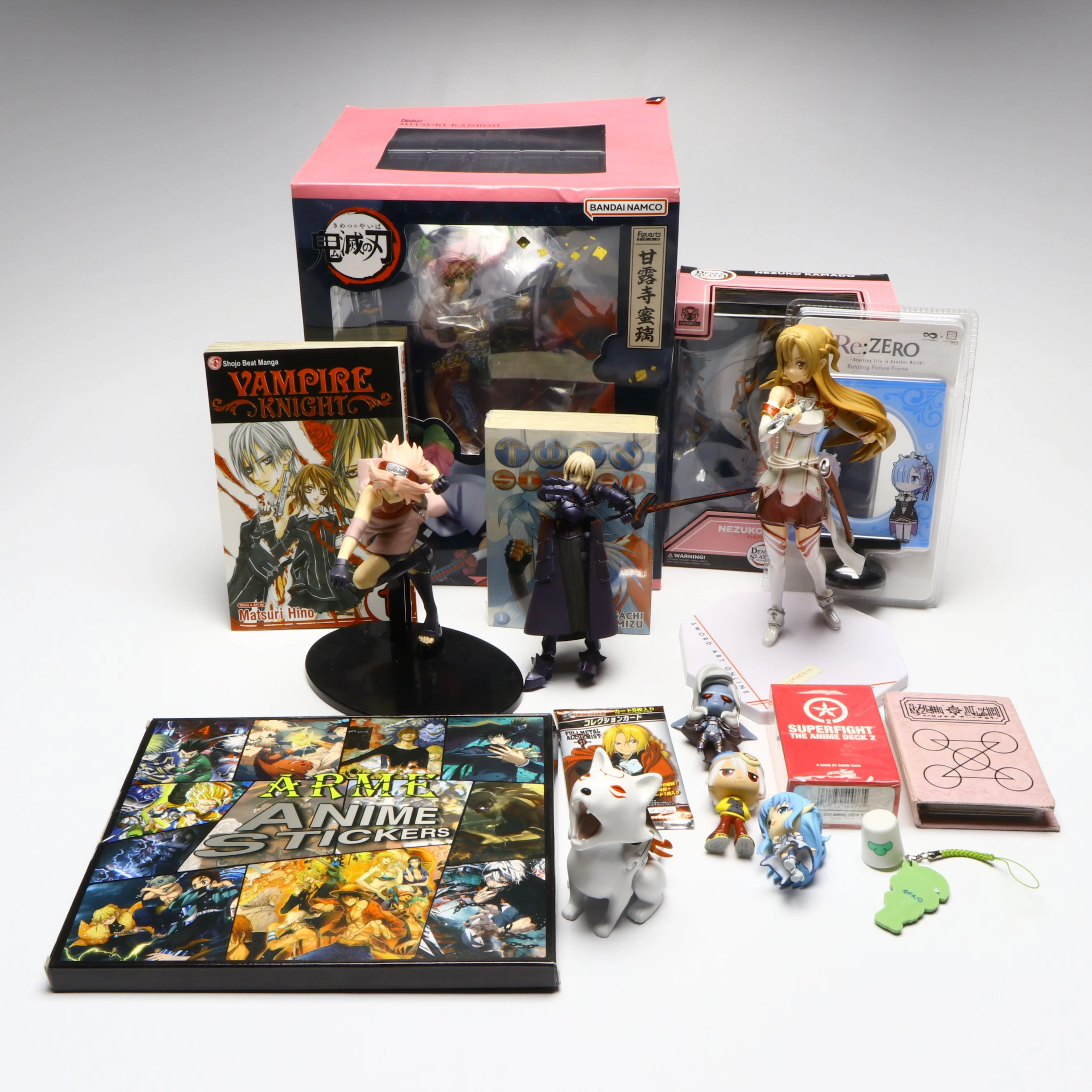 Bandai "Mitsuri Kanroji" Figurine with Other Anime Figurines and Collectibles