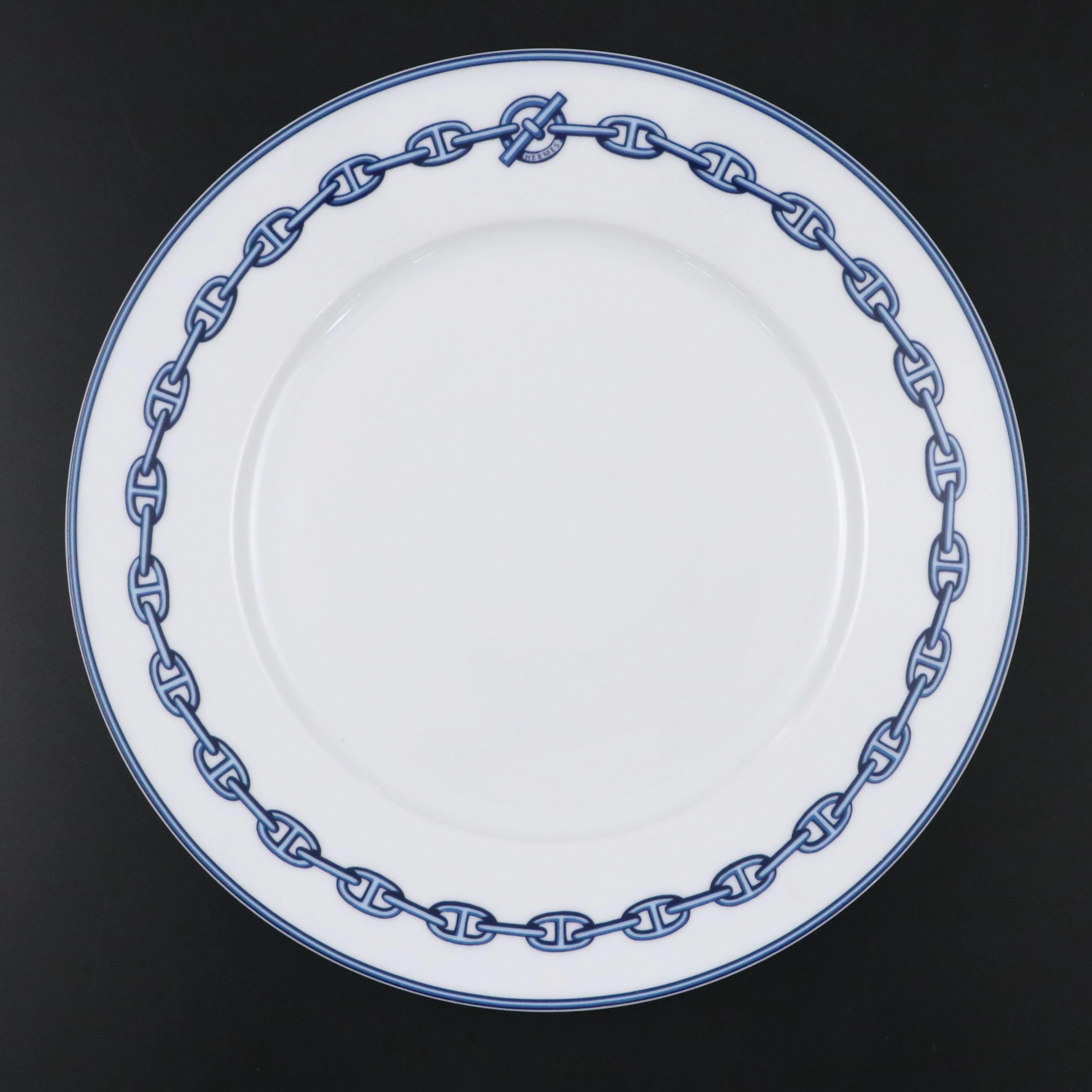 Hermès "Chaine d'Ancre" Porcelain Dinner Plate, 1997–2017