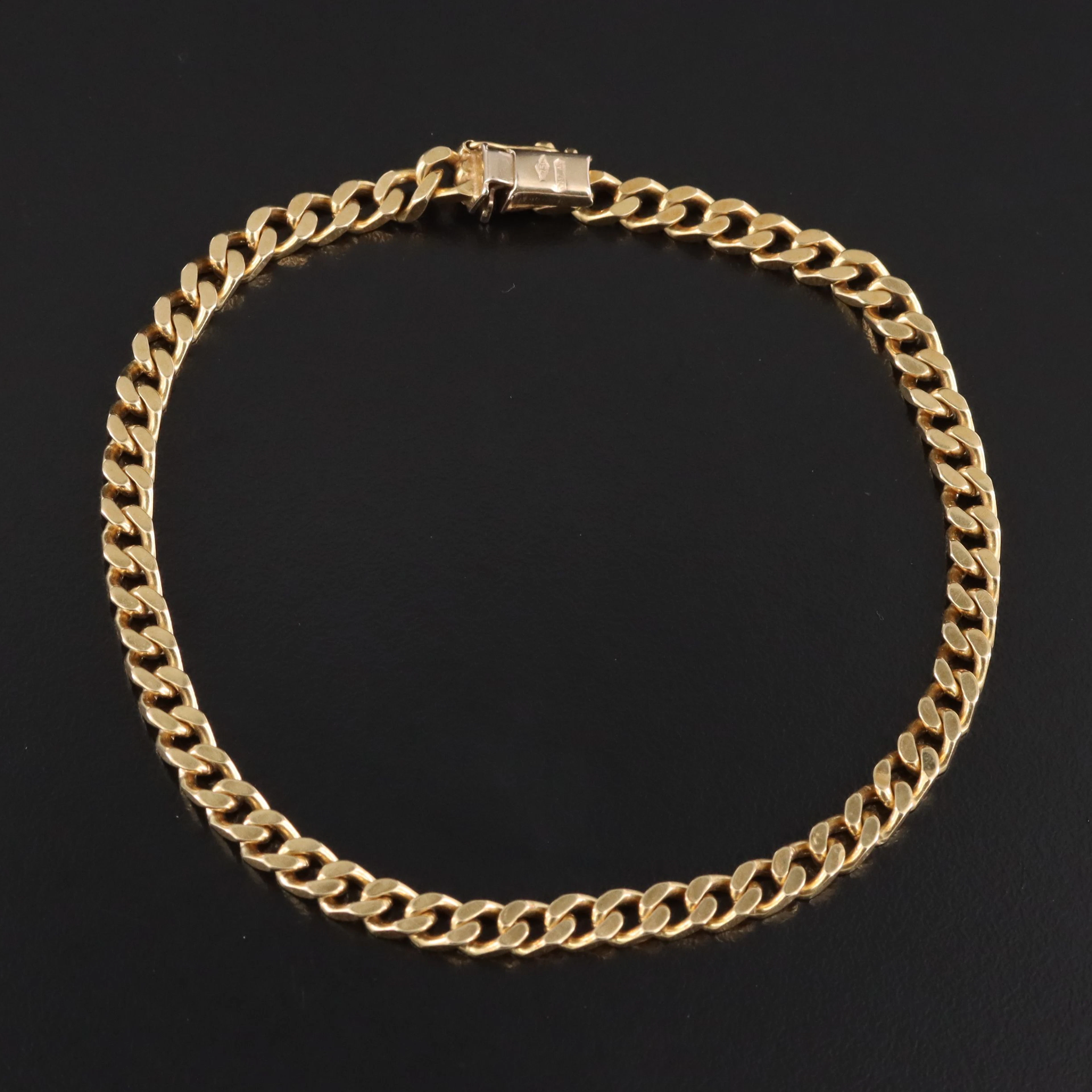 Vintage Italian 18K Curb Chain Bracelet