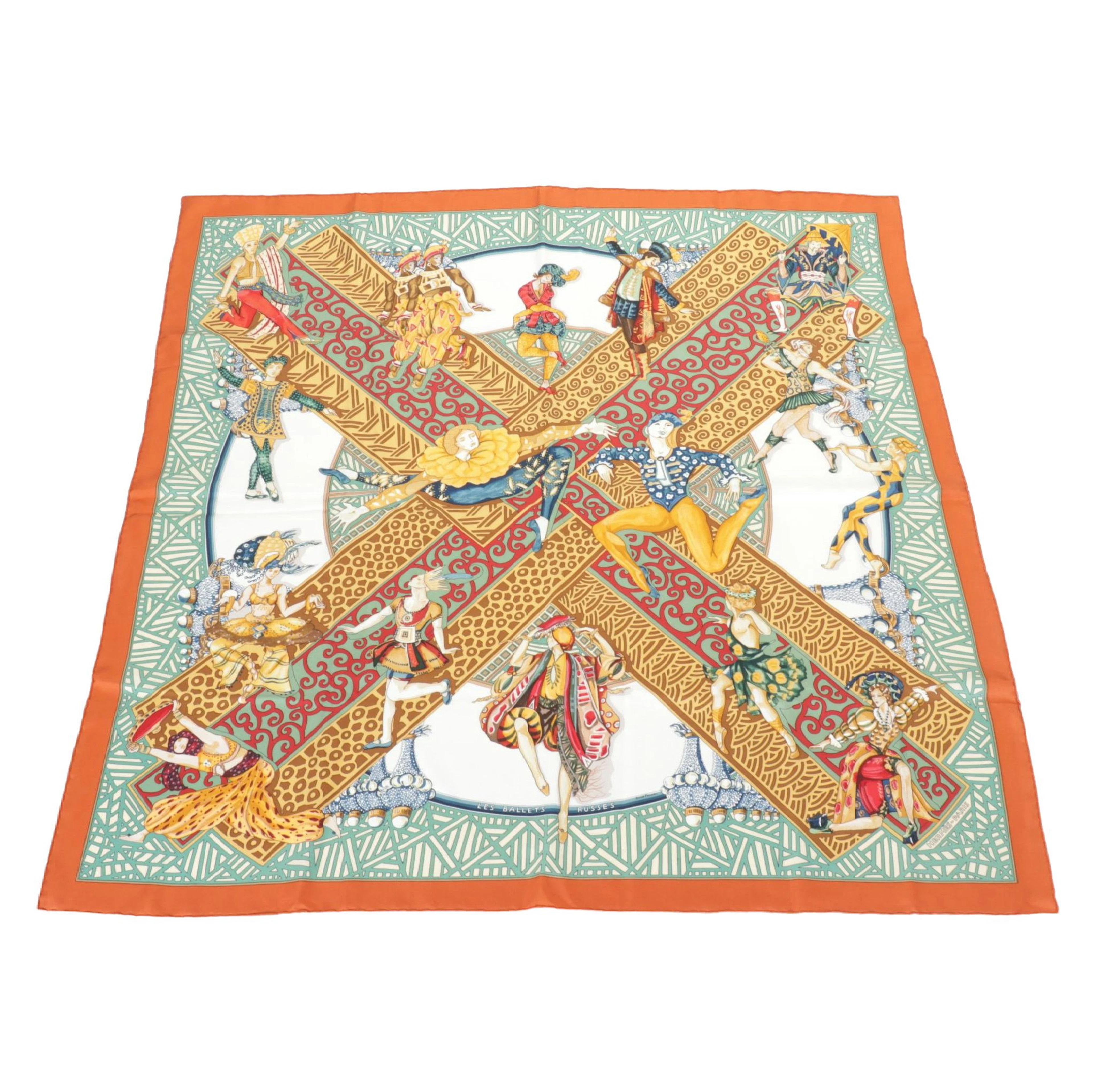 Hermès "Les Ballets Russes" Silk Twill Scarf