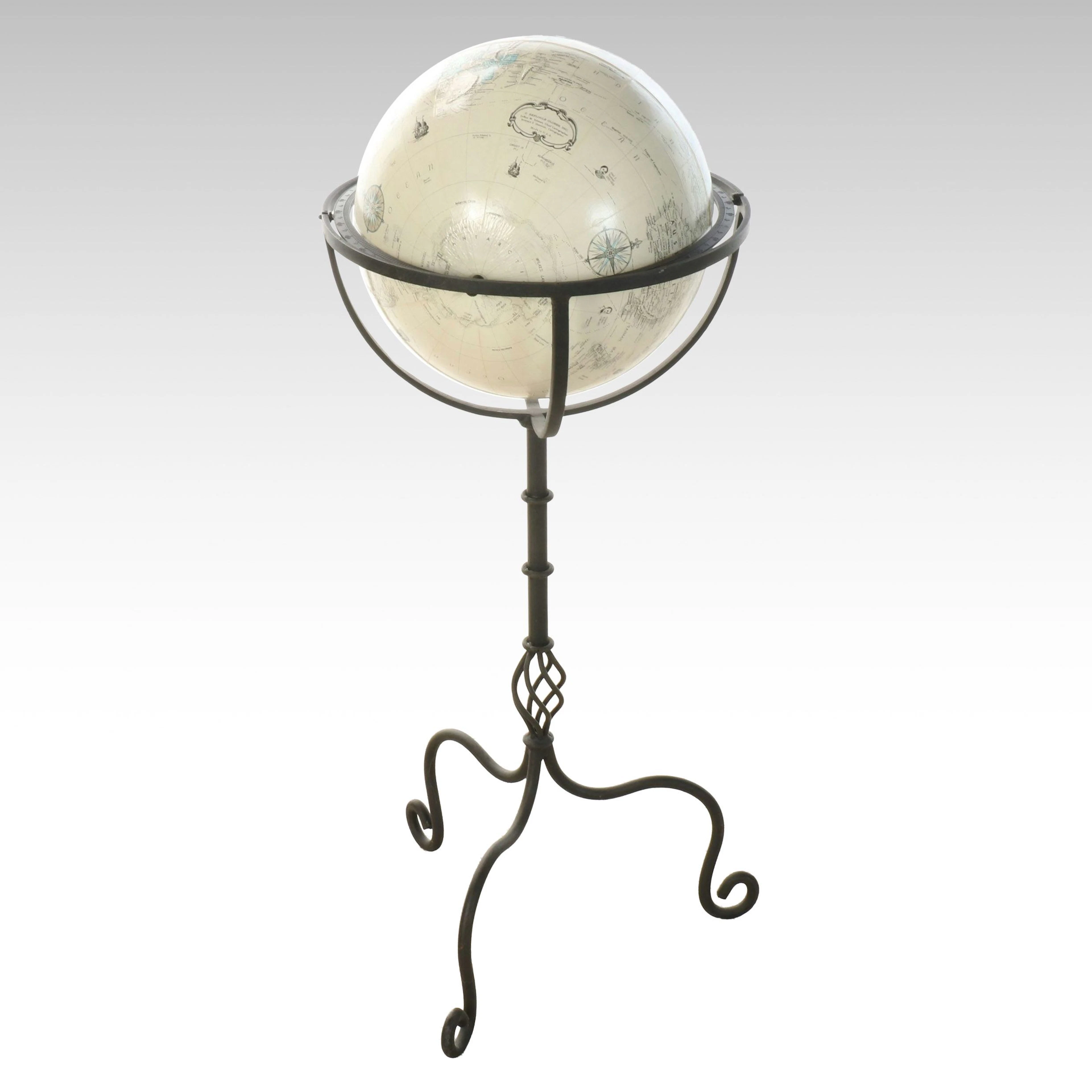 Replogle "World Classic" Globe on Metal Stand, 21st Century