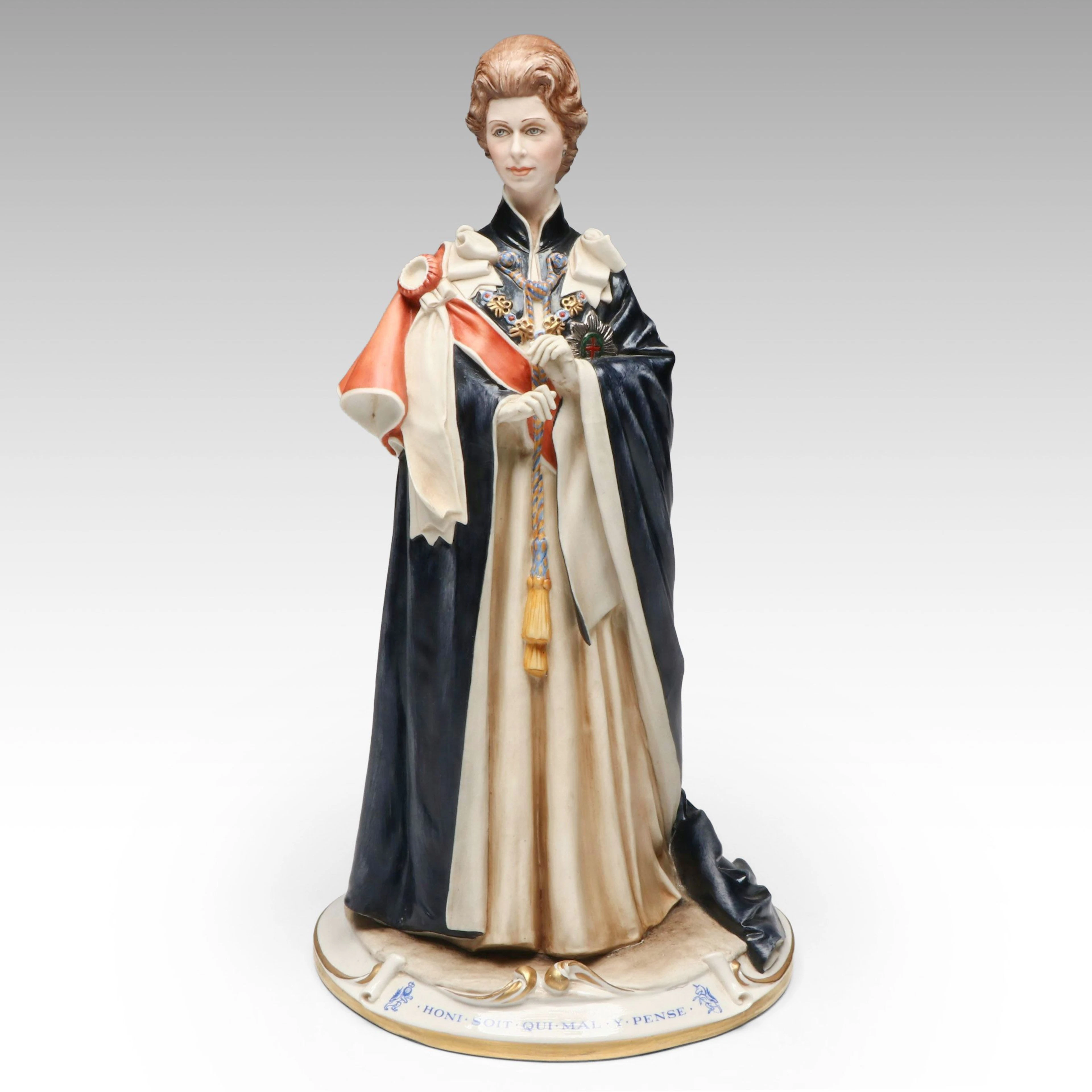 Capodimonte Queen Elizabeth II Porcelain Figurine