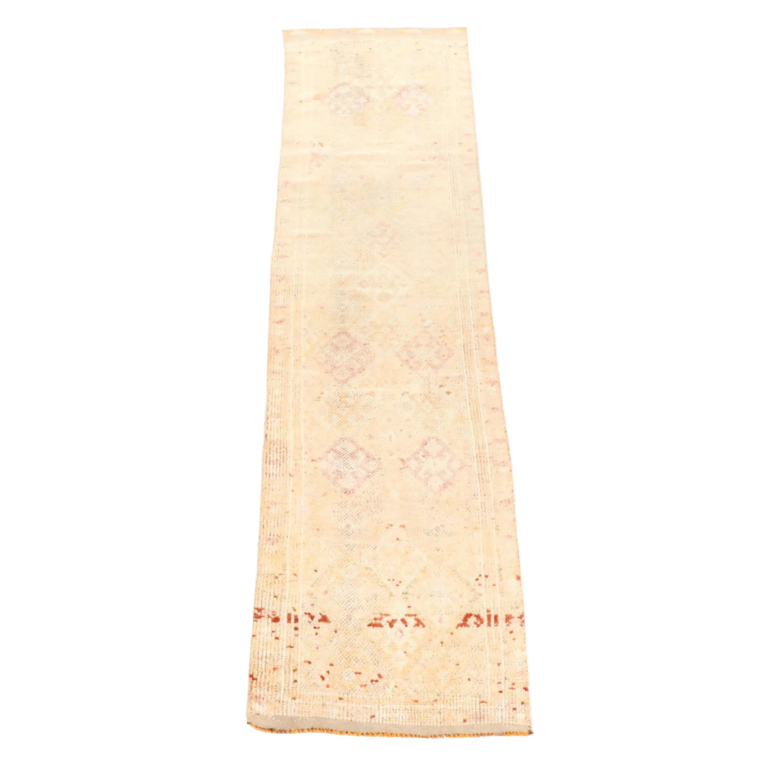 2'9 x 11'6 Hand-Knotted Turkish Bergama Carpet Runner