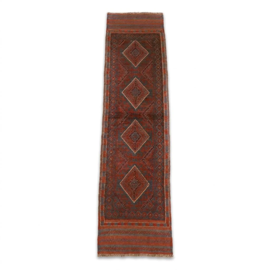 2'1 x 8'3 Handwoven Afghan Mashwani Carpet Runner