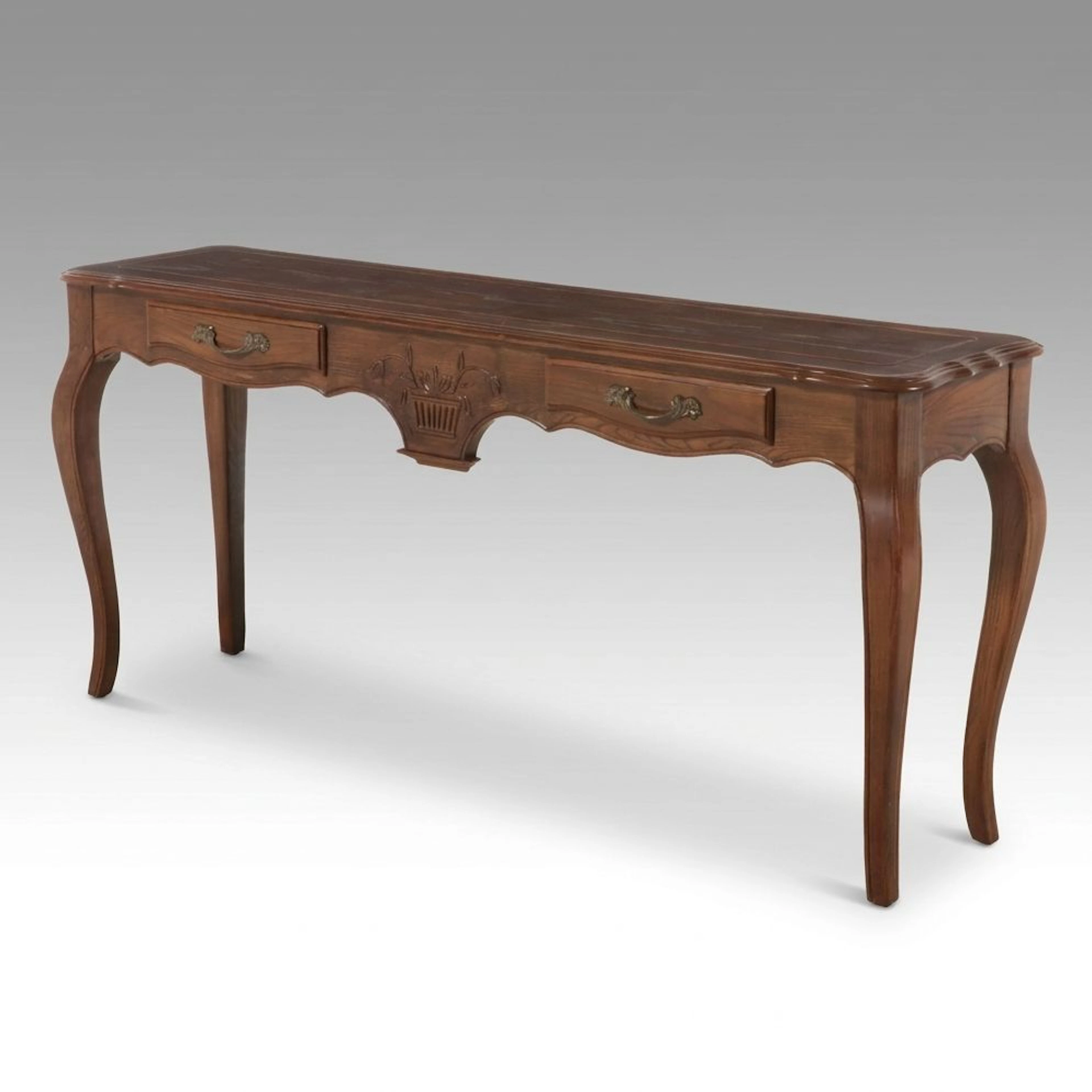 Davis Cabinet Company French Provincial Style Ash Sofa Table