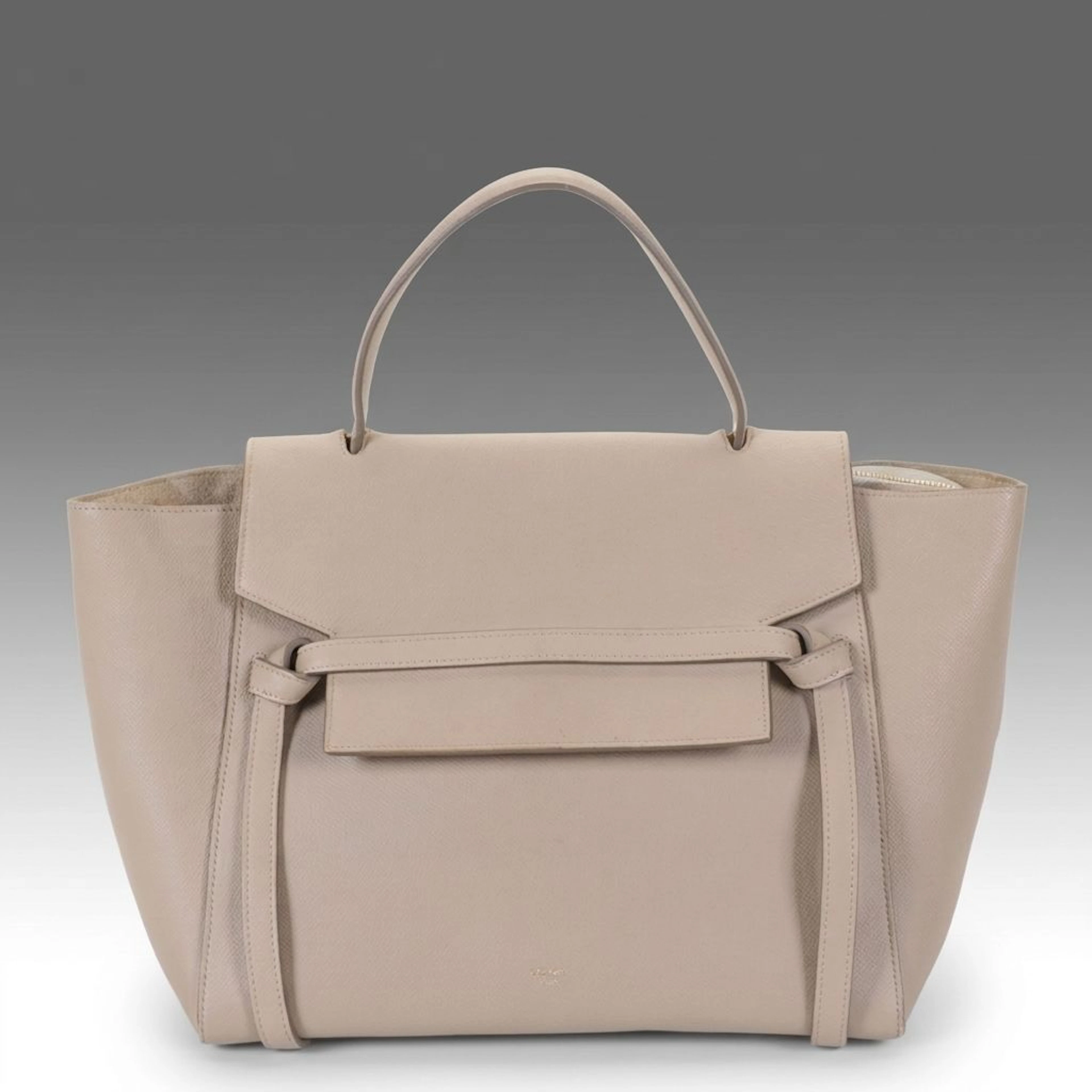 Céline Micro Belt Two-Way Bag in Desert Beige Grained Calfskin Leather