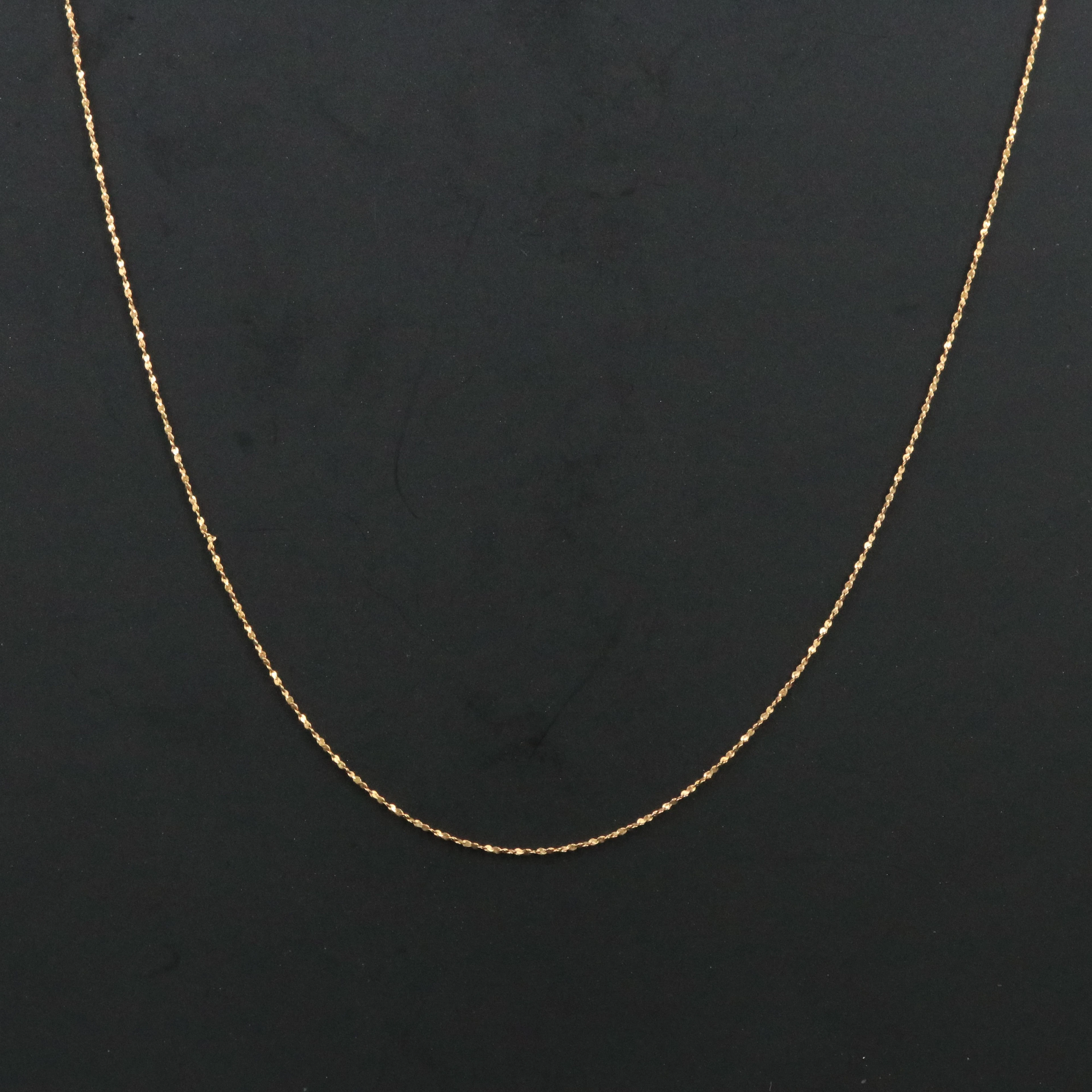 14K Serpentine Chain Necklace