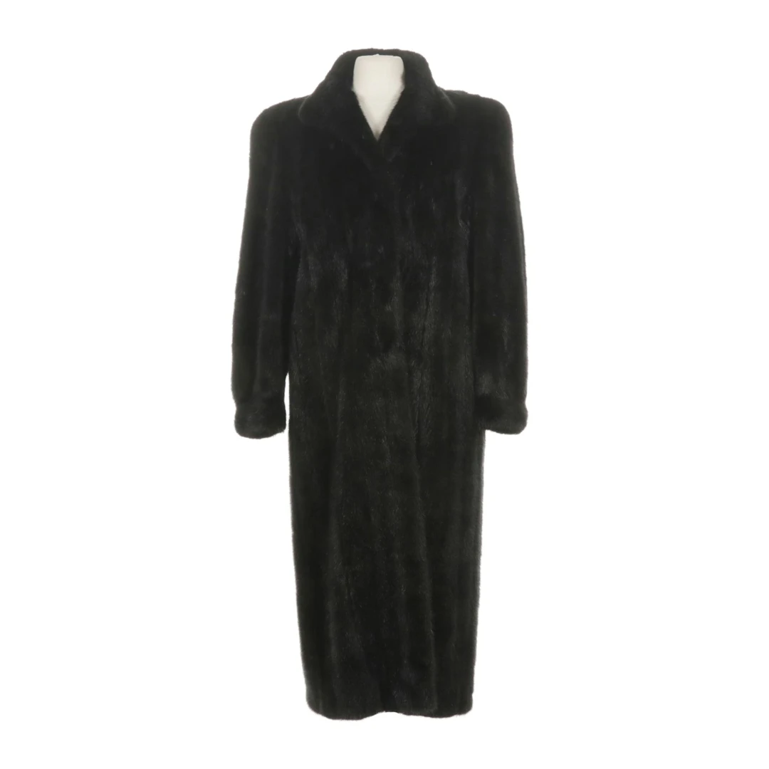 Dark Ranch Mink Fur Full-Length Coat