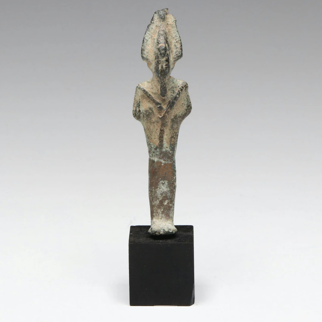 Egyptian Bronze Statuette of Osiris, Circa 664–332 BCE
