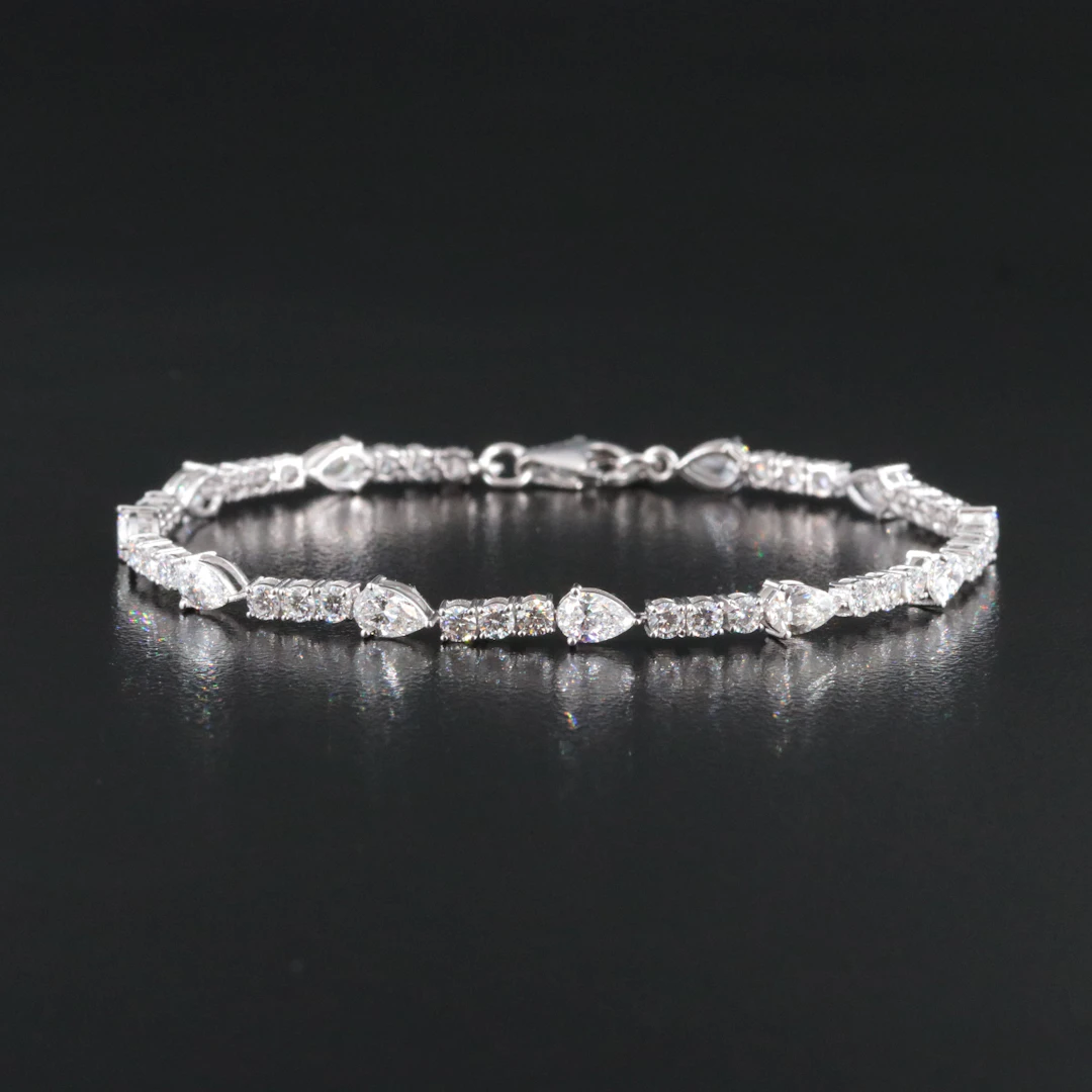 14K 3.78 CTW Lab Grown Diamond Bracelet