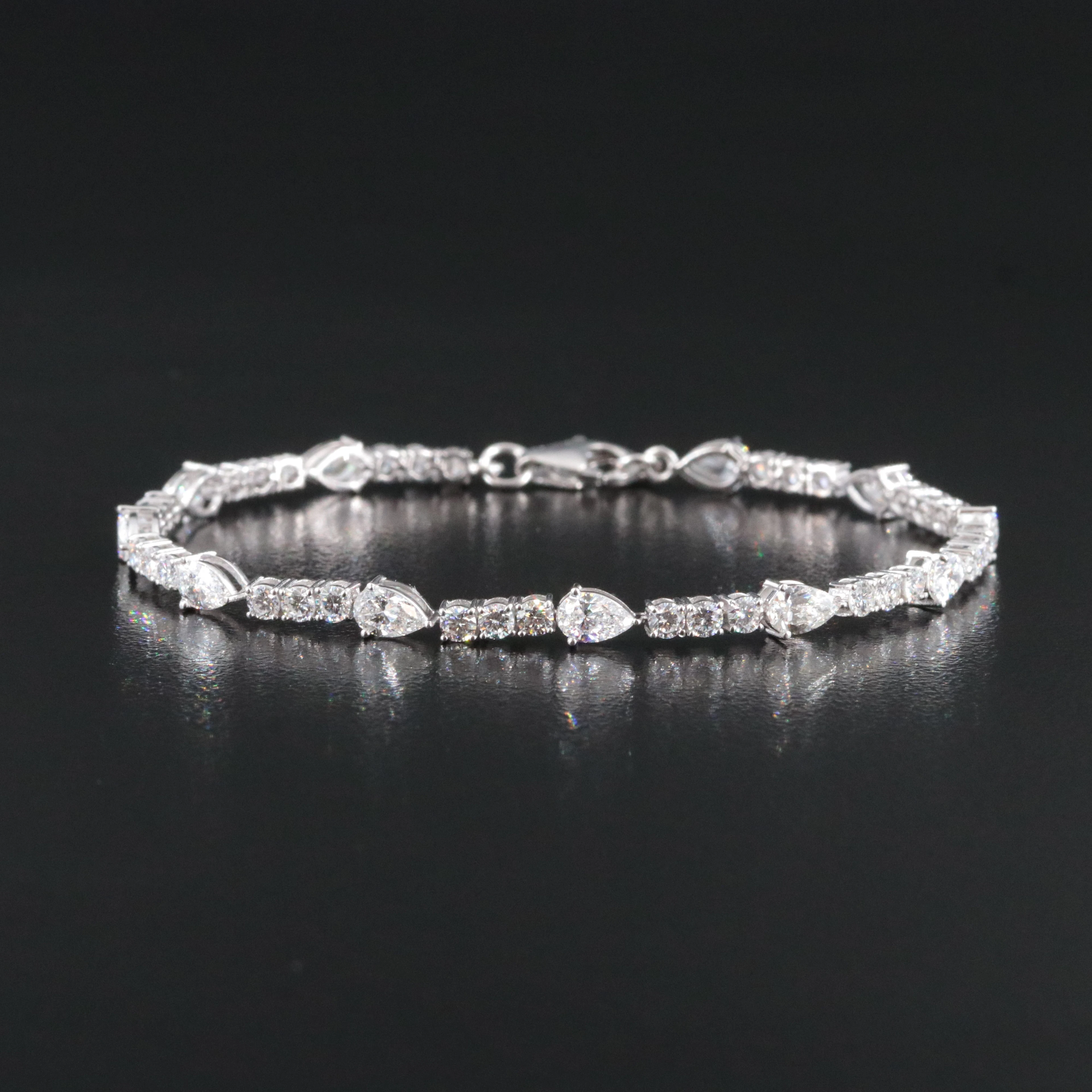 14K 3.78 CTW Lab Grown Diamond Bracelet