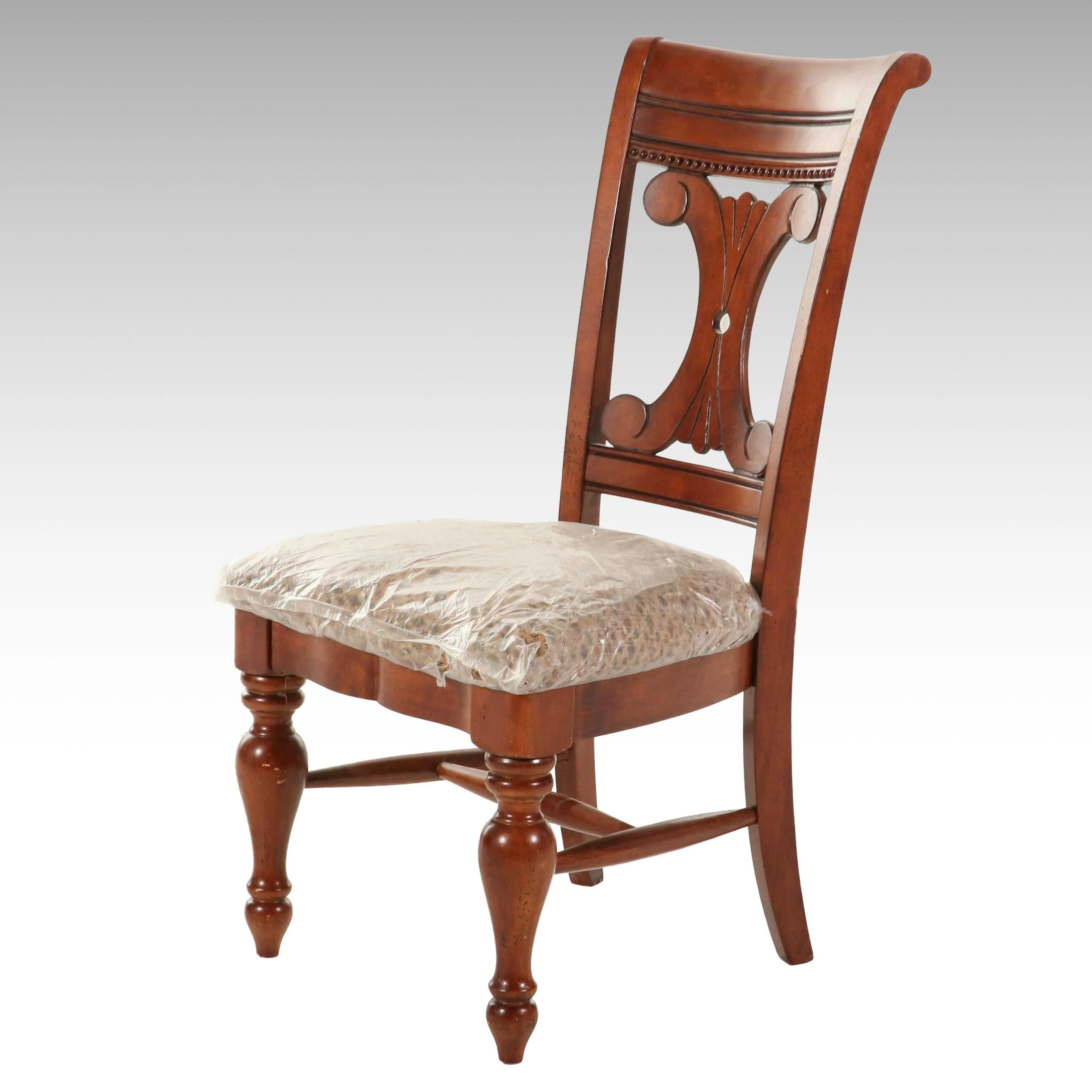 Roanoke Furniture Mfg. Co. Empire Style Cherry Dining Side Chair, Late 20th C.