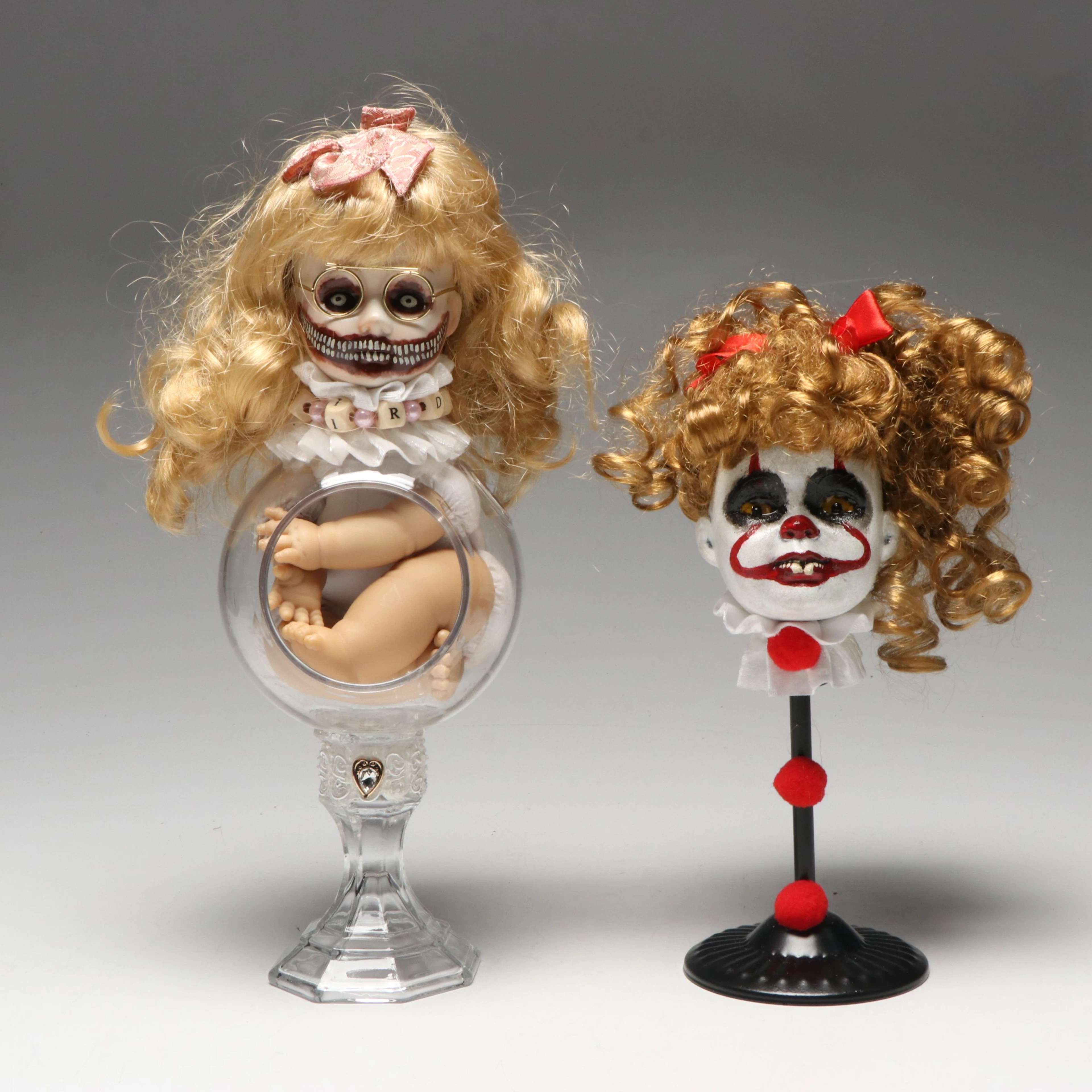 Altered Halloween Horror Doll Displays, 21st Century