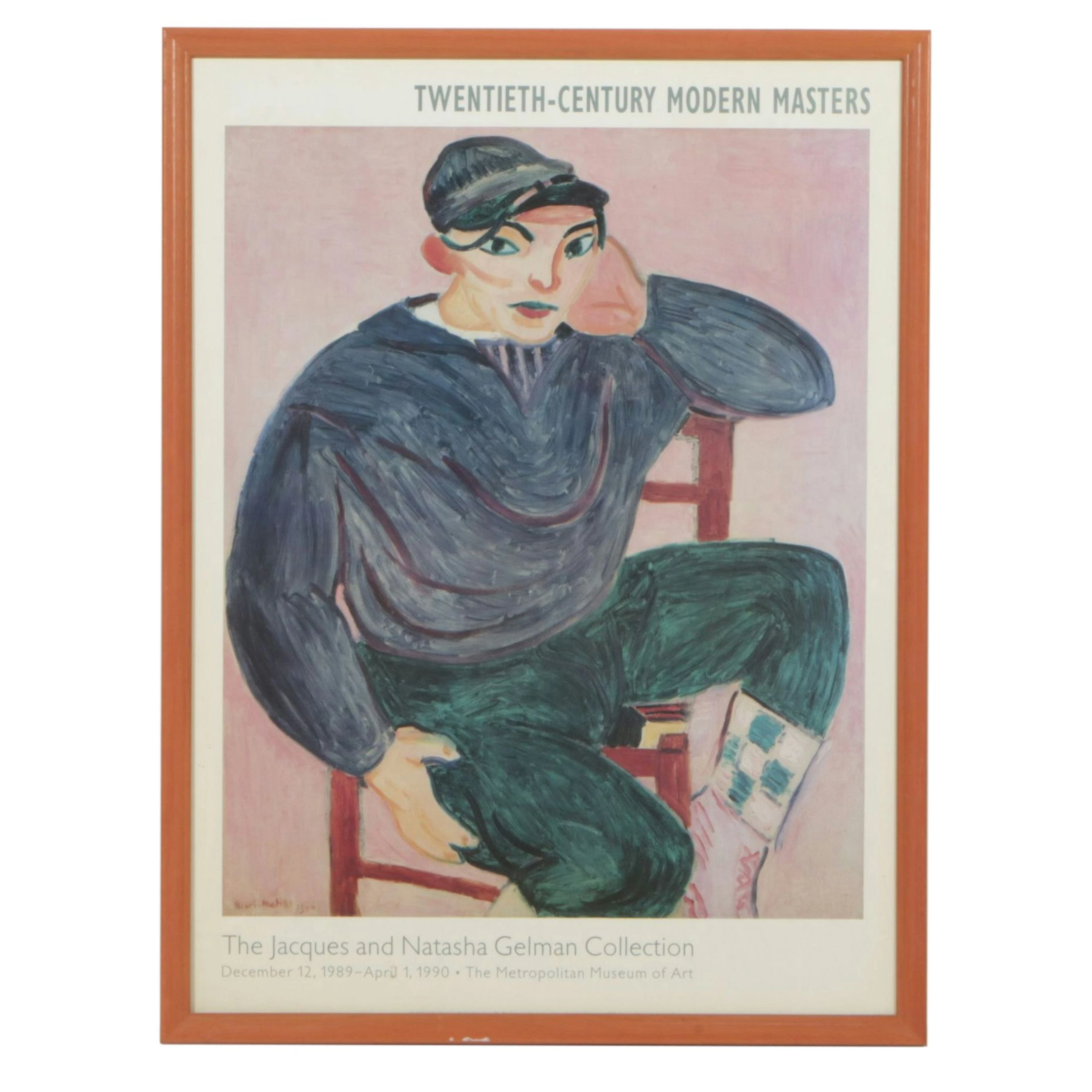 Offset Lithograph Exhibit Poster after Henri Matisse "The Young Sailor II"