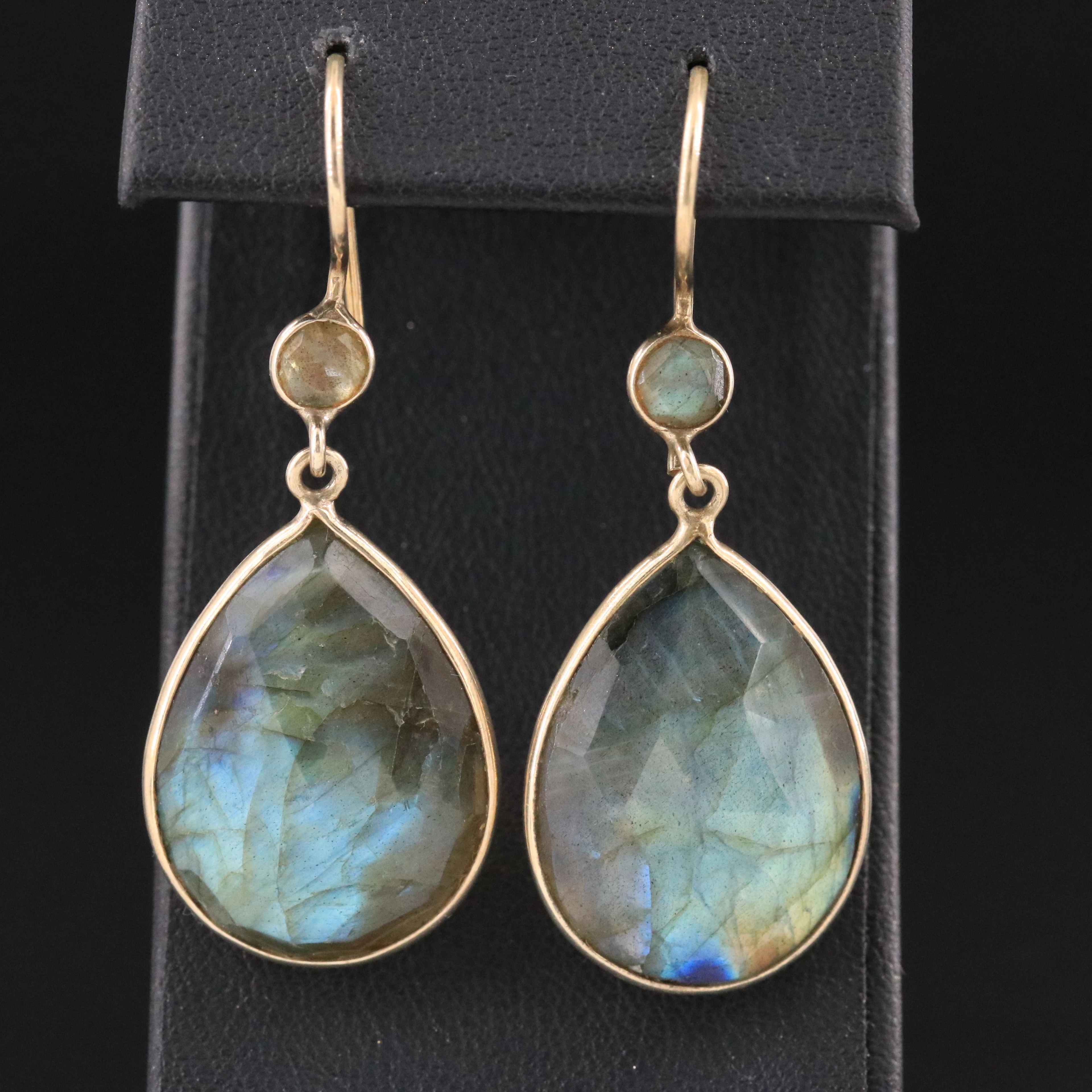 Sterling Labradorite Drop Earrings