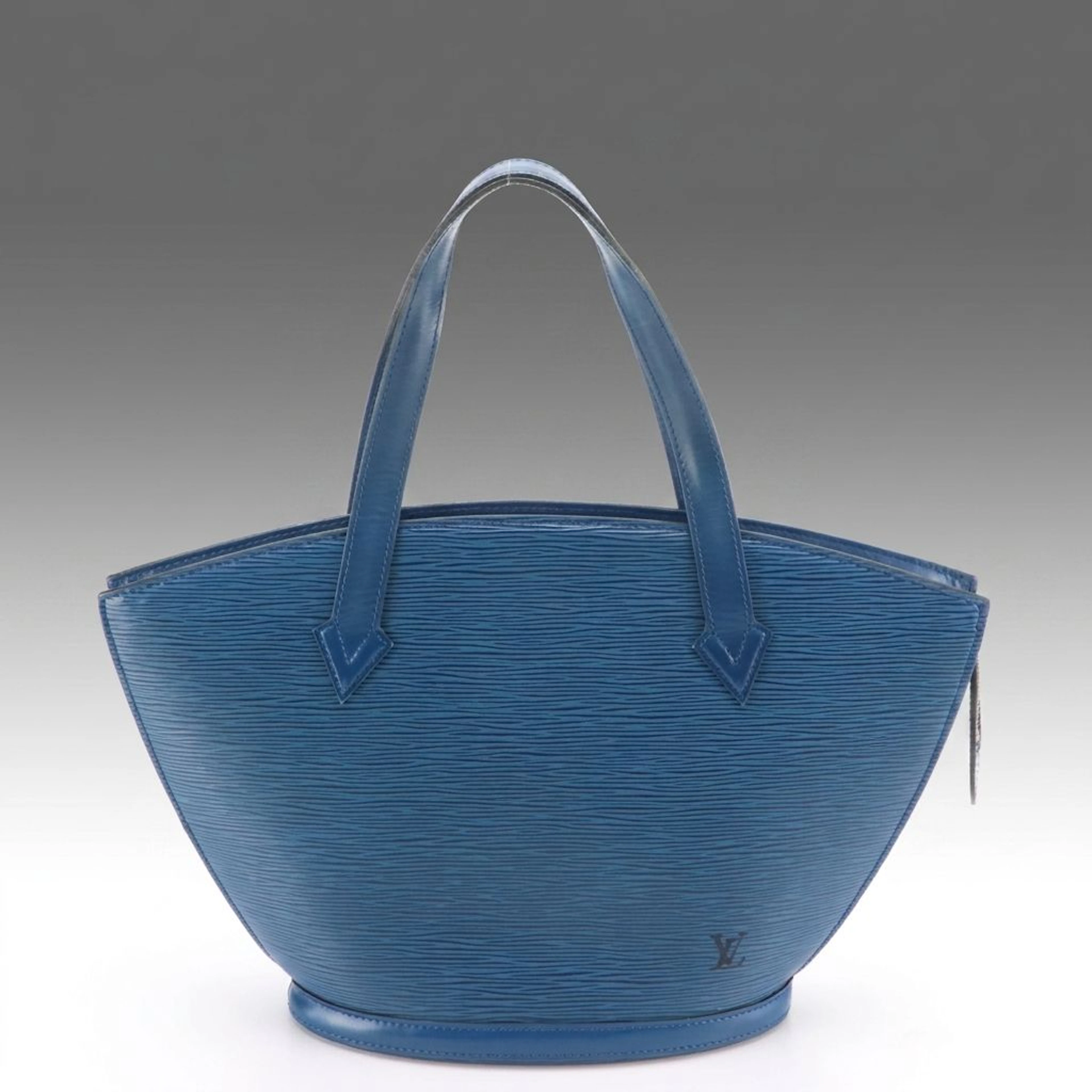 Louis Vuitton Saint Jacques PM Handbag in Toledo Blue Epi & Smooth Leather