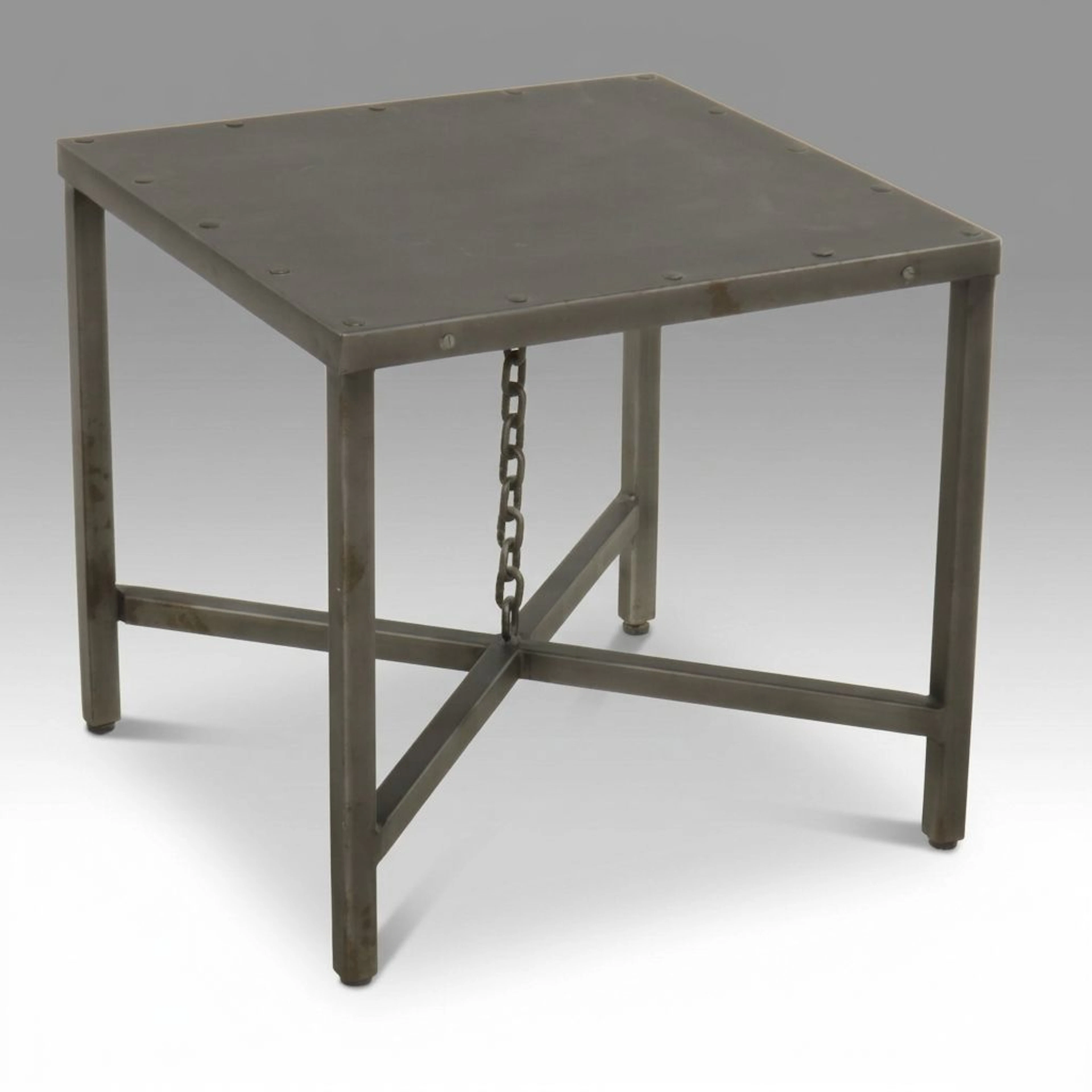 Universal Furniture "Eliston" Industrial Style Metal Side Table