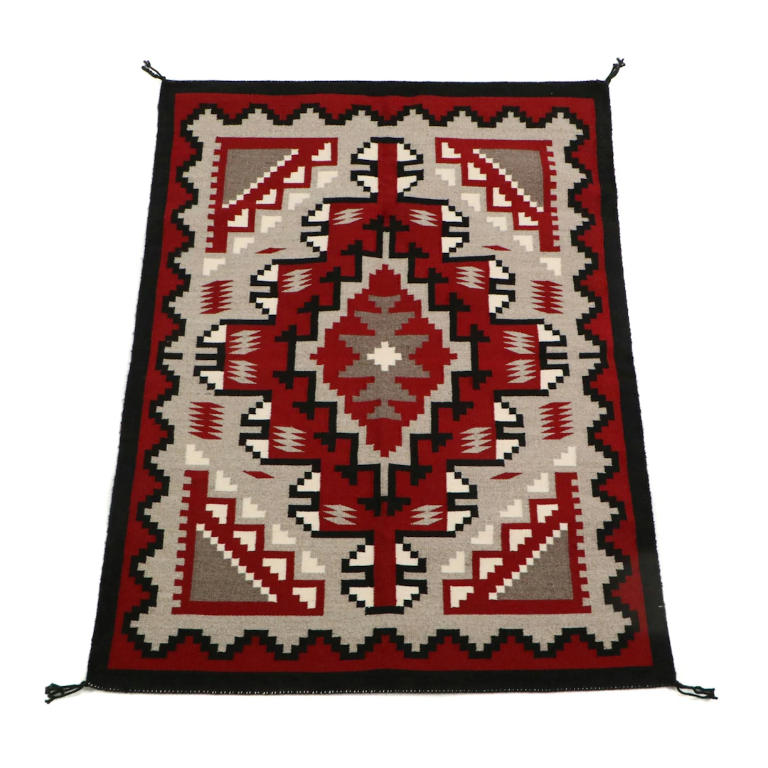 2'9" x 4'1 Handwoven Navajo Ganado Style Accent Rug