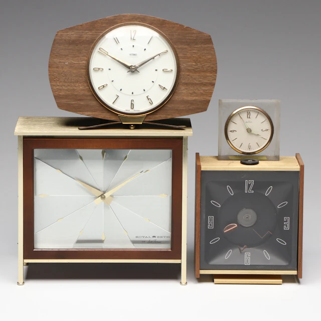 Seth Thomas "Royal Seth" and More Mid Century Modern Alarm Clocks