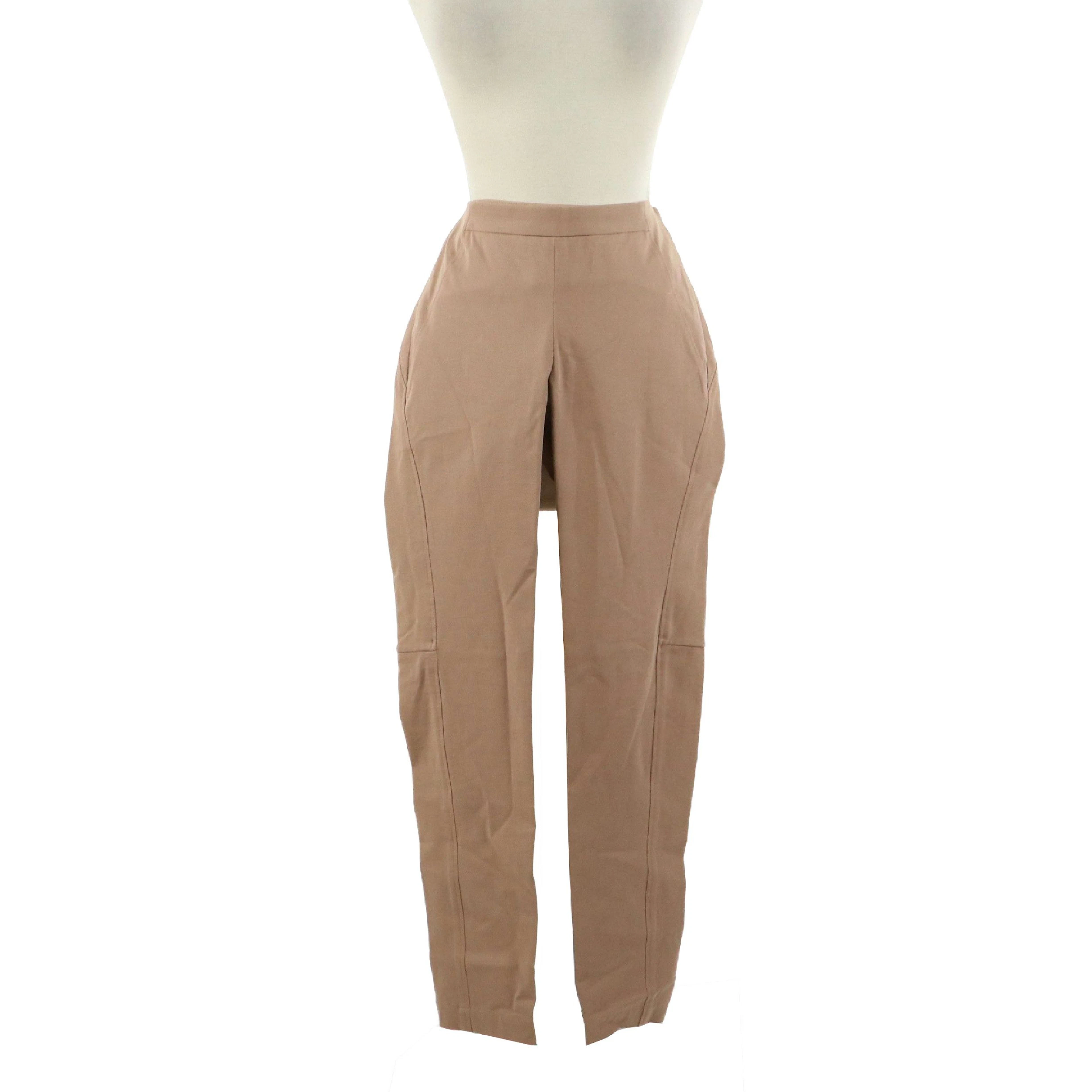 Brunello Cucinelli Cotton Blend Flat-Front Pants