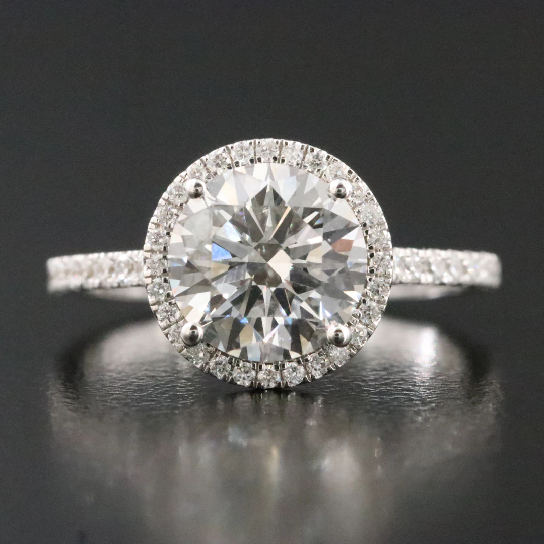 14K 2.32 CTW Lab Grown Diamond Ring with Online IGI Report with IGI Report