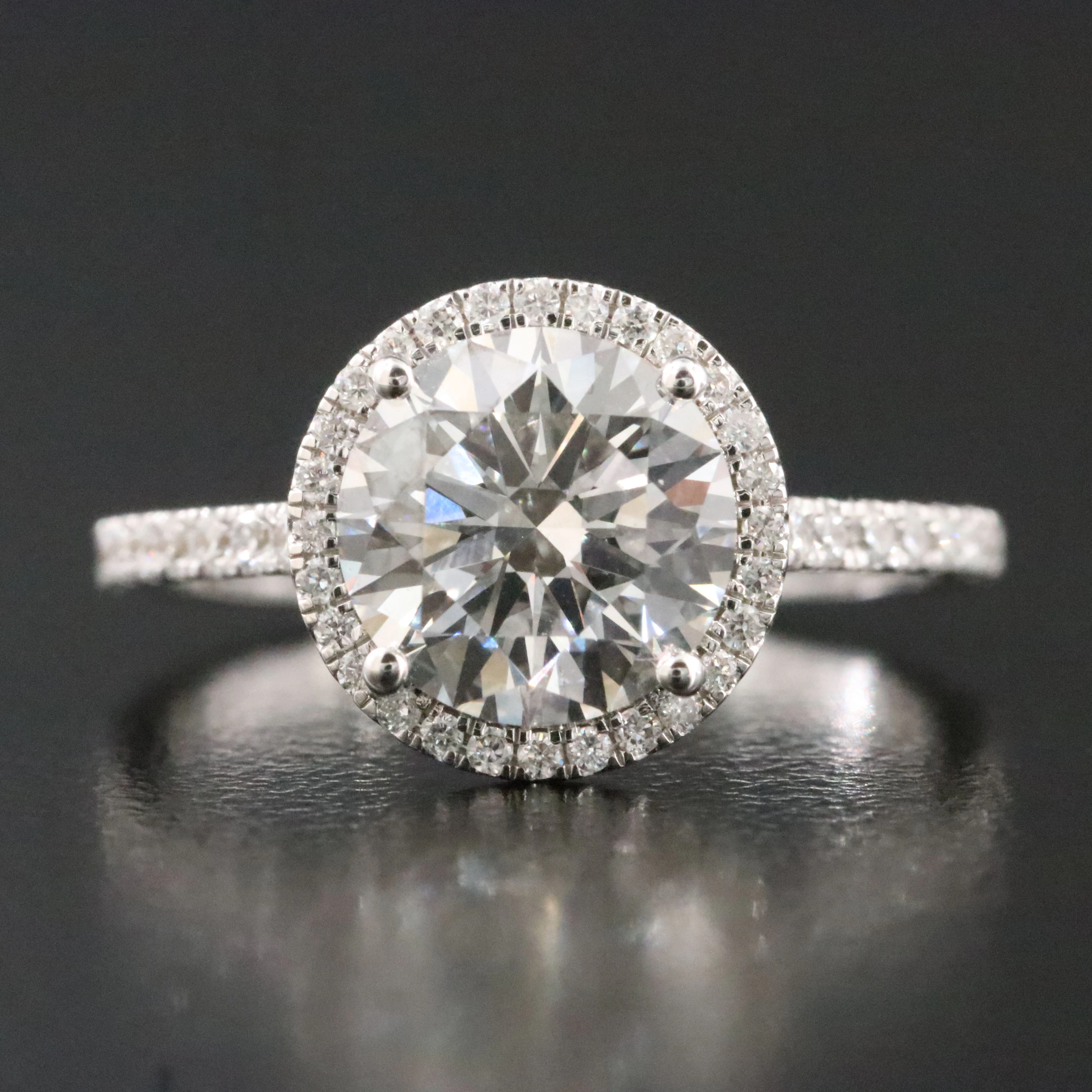 14K 2.32 CTW Lab Grown Diamond Ring with Online IGI Report with IGI Report