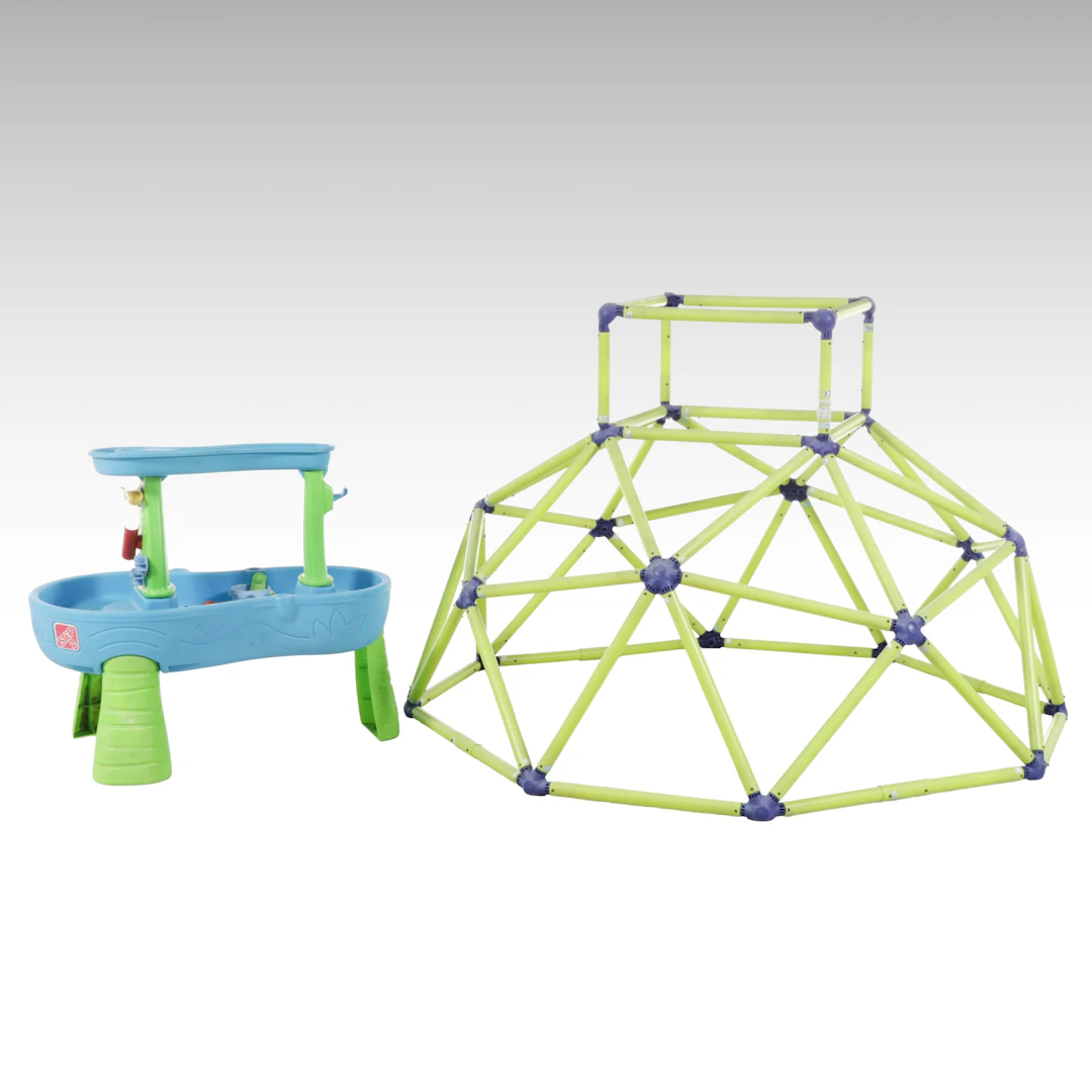 Step2 Water Table and Green Metal Jungle Gym