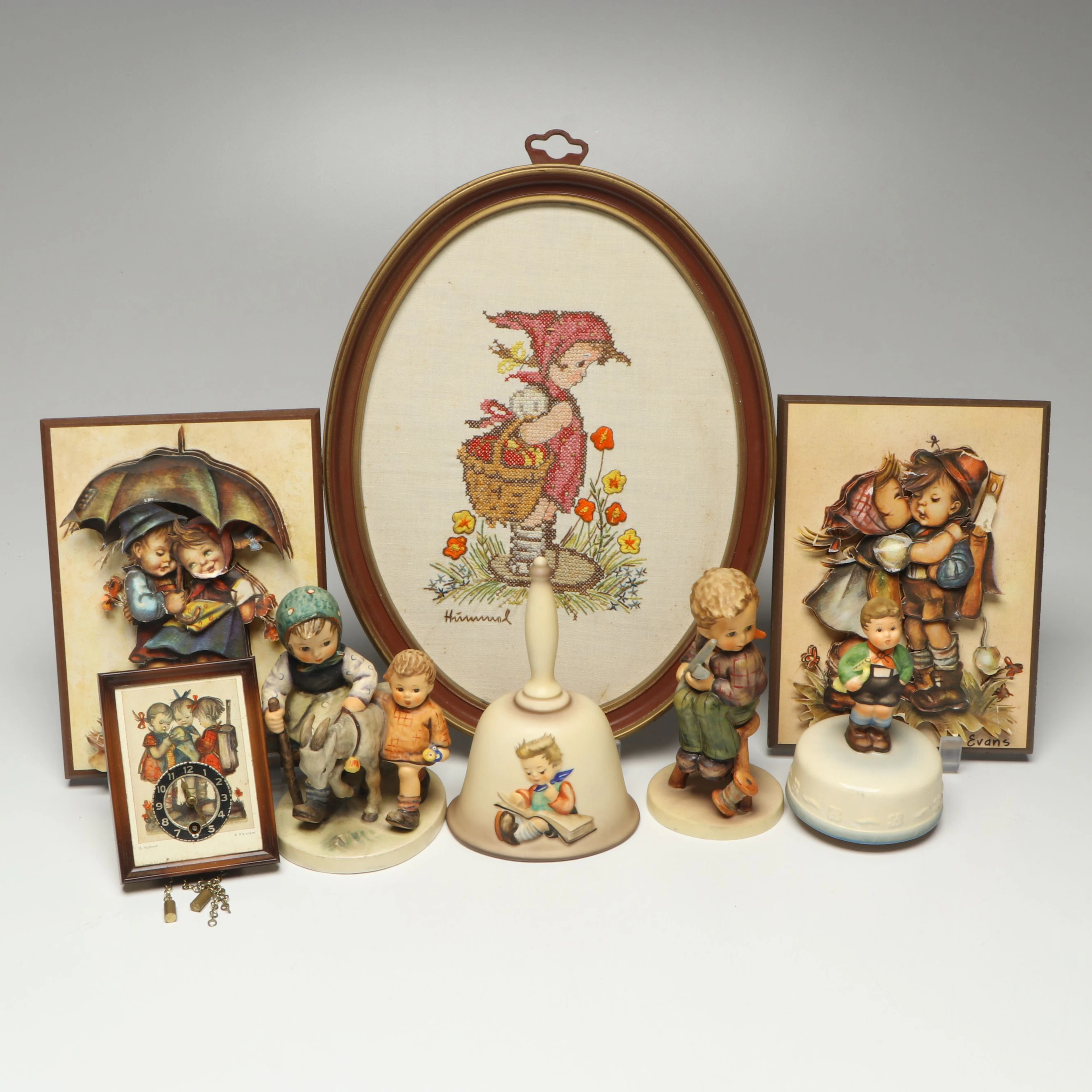 Goebel "Homeward Bound" Figurine with Other Hummel-Themed Décor